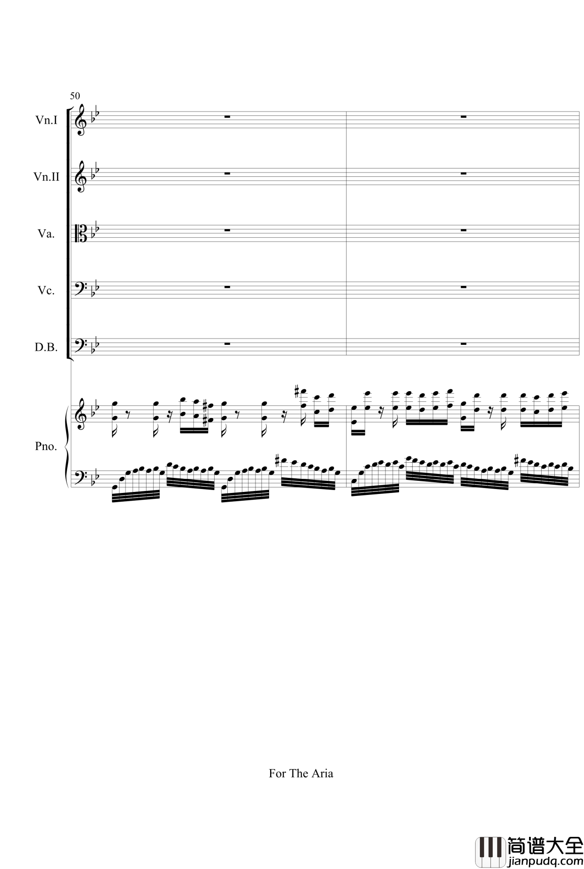 For_The_Aria钢琴谱_gyf513