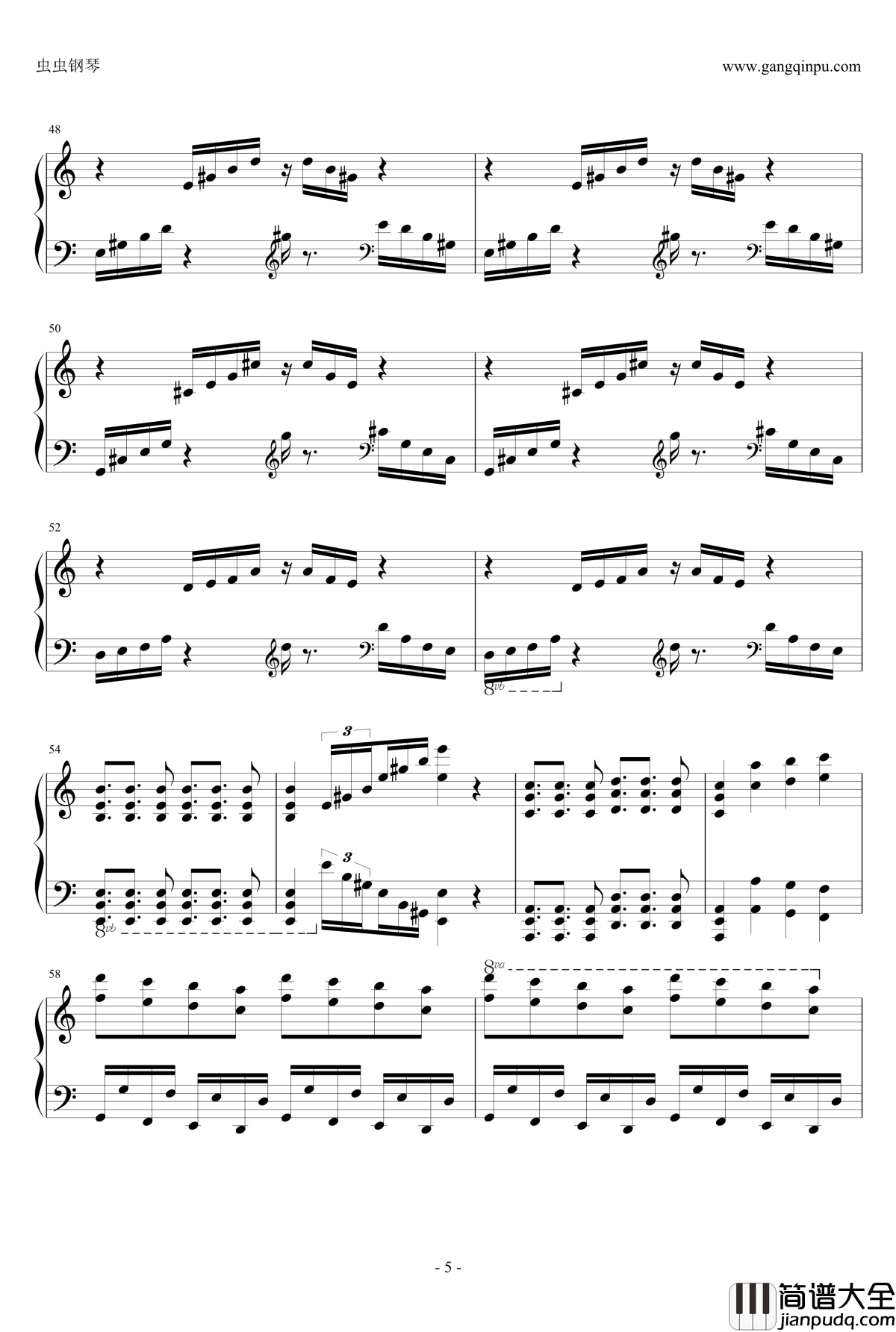 Samba_De_Roda钢琴谱_马克西姆_Maksim·Mrvica