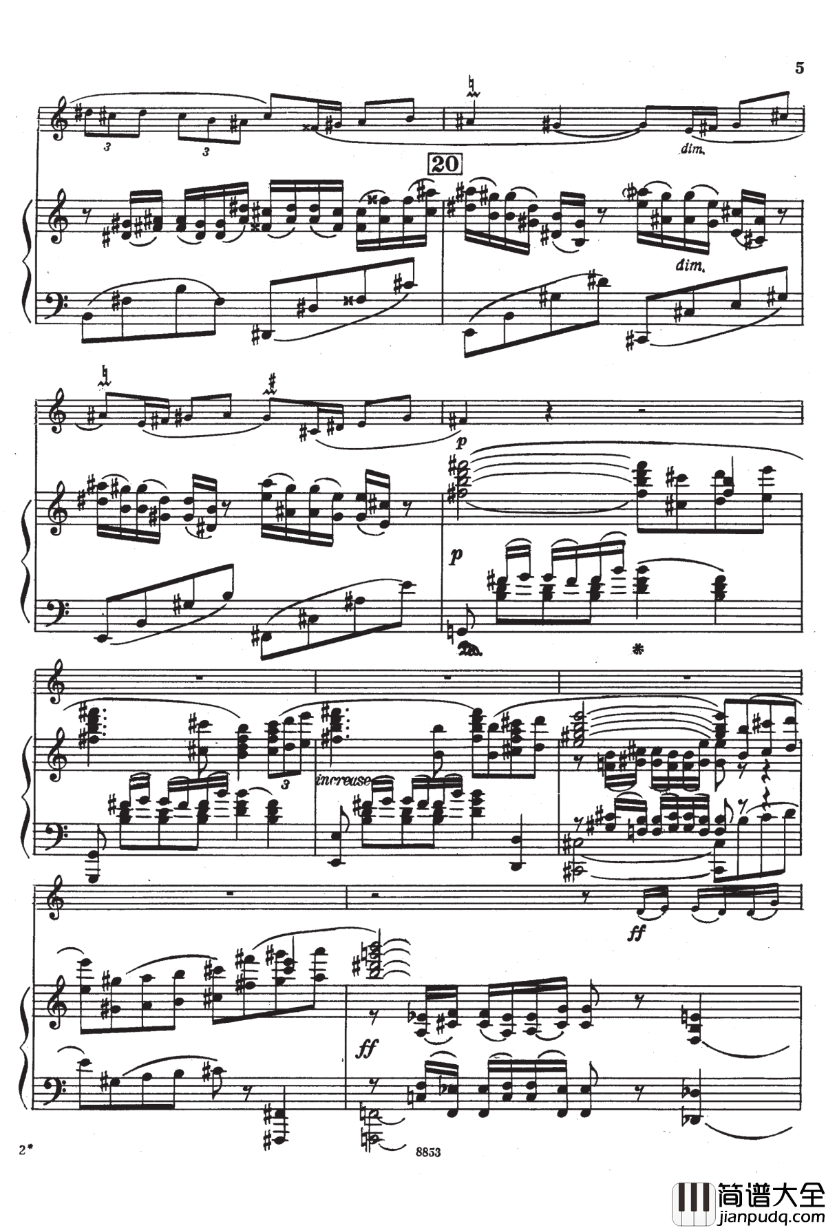 Creston_Sonata_OP.19_I钢琴谱_克里斯顿