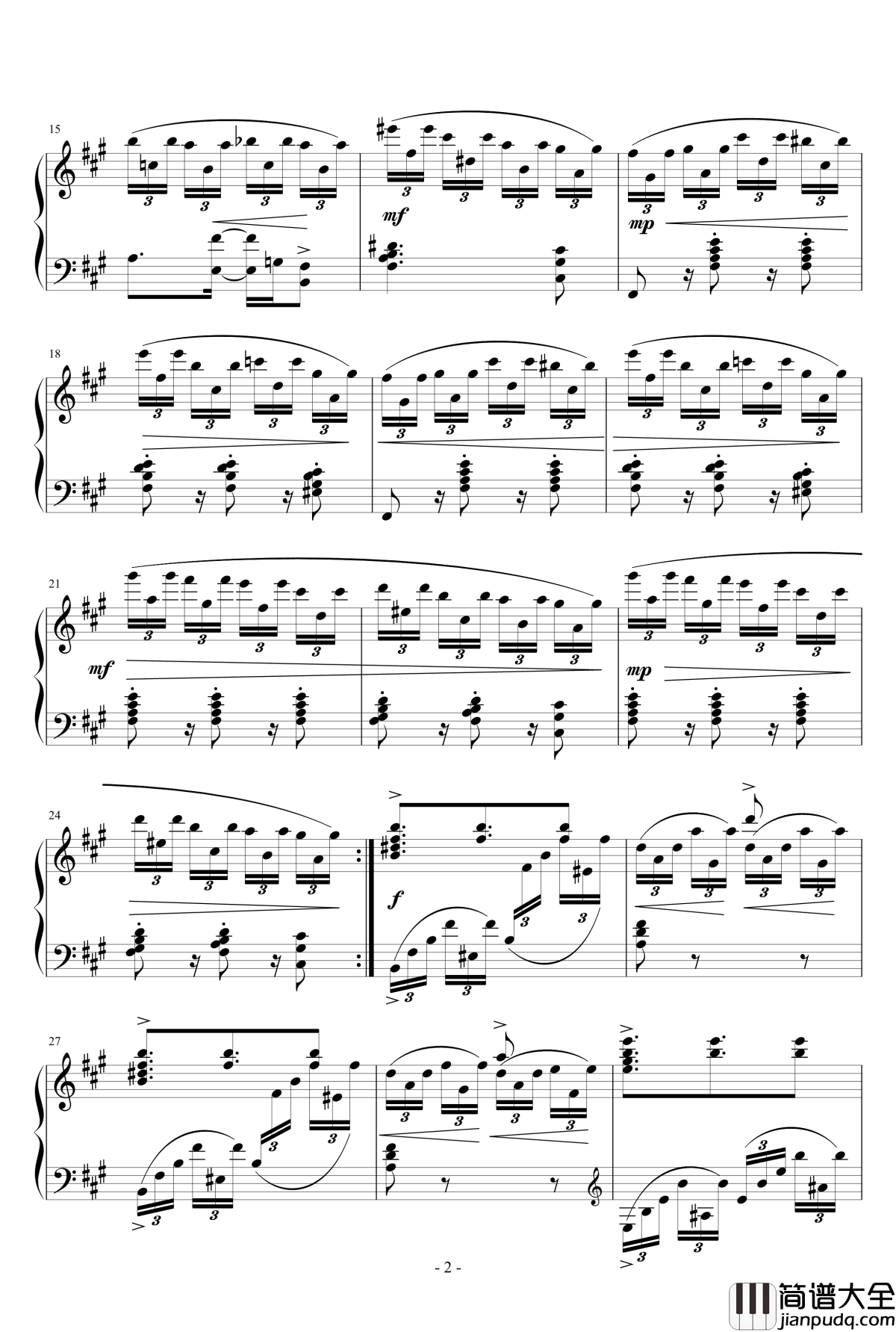 Etude_in_B_minor钢琴谱_KioooS