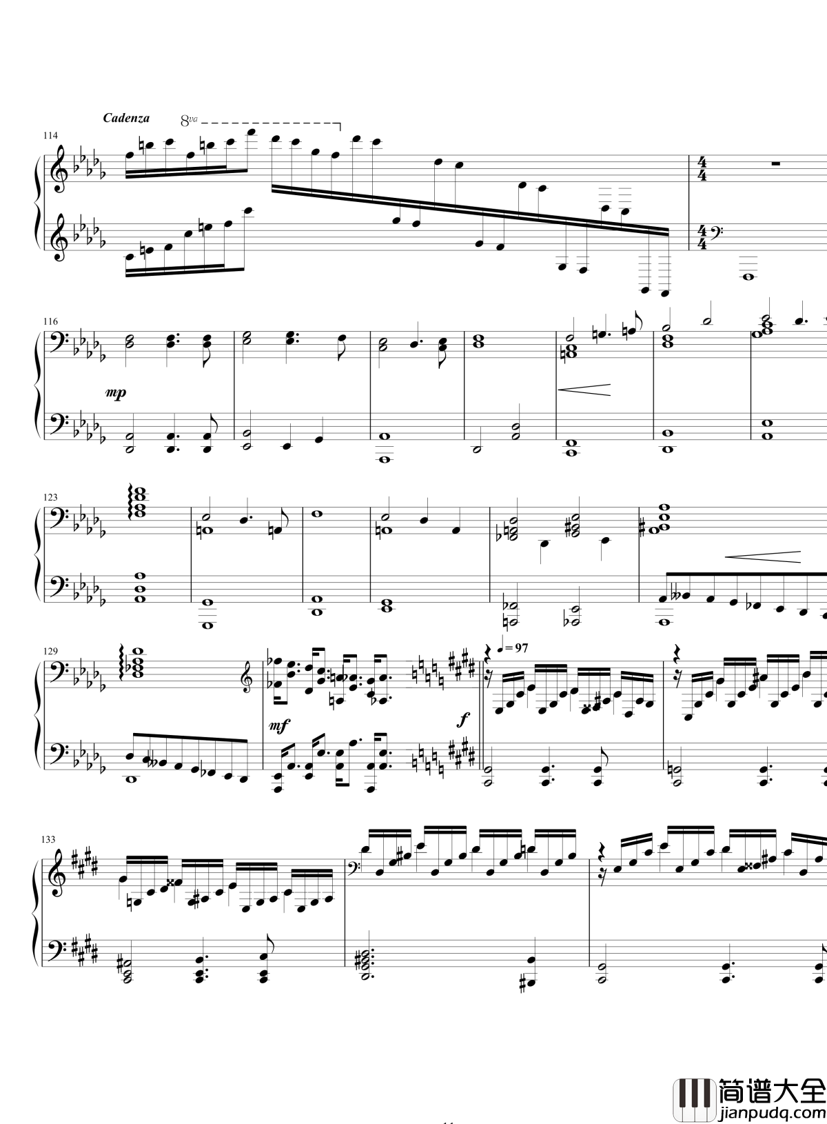 四季严冬练习曲钢琴谱_yutianyue126