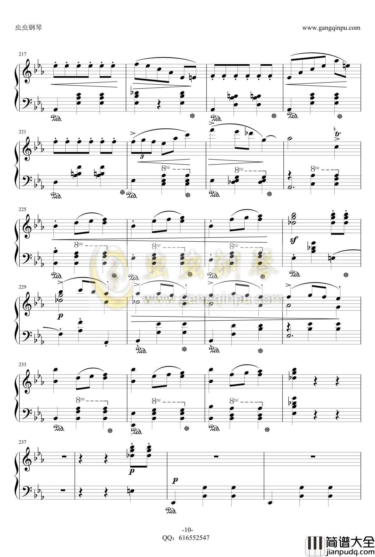 降E大调辉煌的大圆舞曲钢琴谱_金龙鱼_肖邦_chopin_