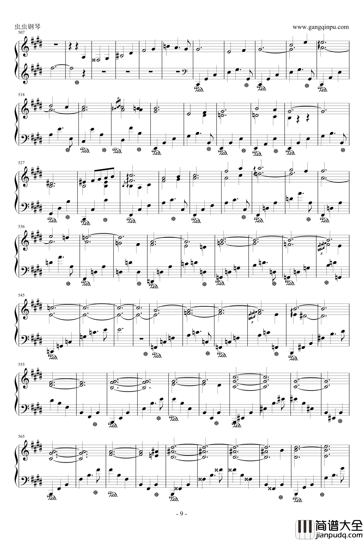 Scherzo_in_E_Major钢琴谱_肖邦E大调谐谑曲_Op.54_chopin