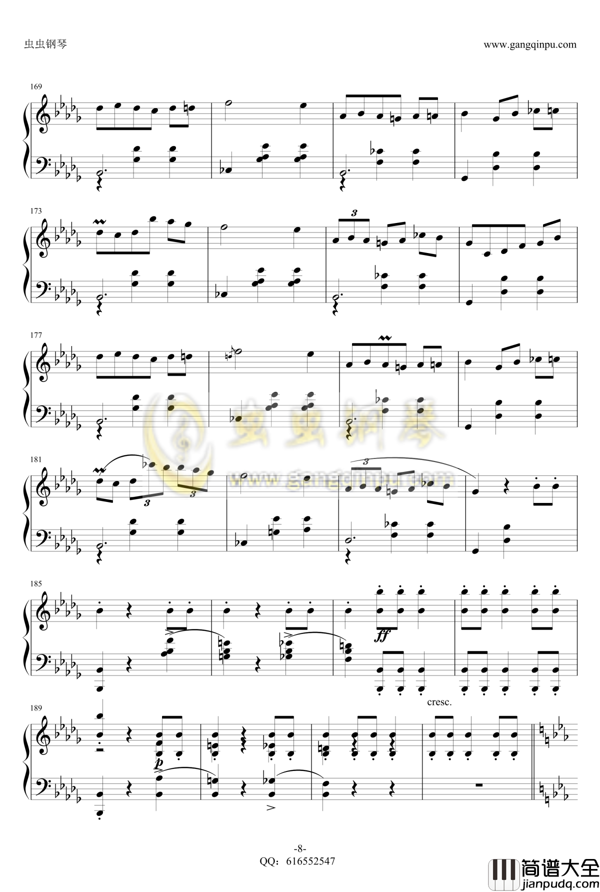 降E大调辉煌的大圆舞曲钢琴谱_金龙鱼_肖邦_chopin_