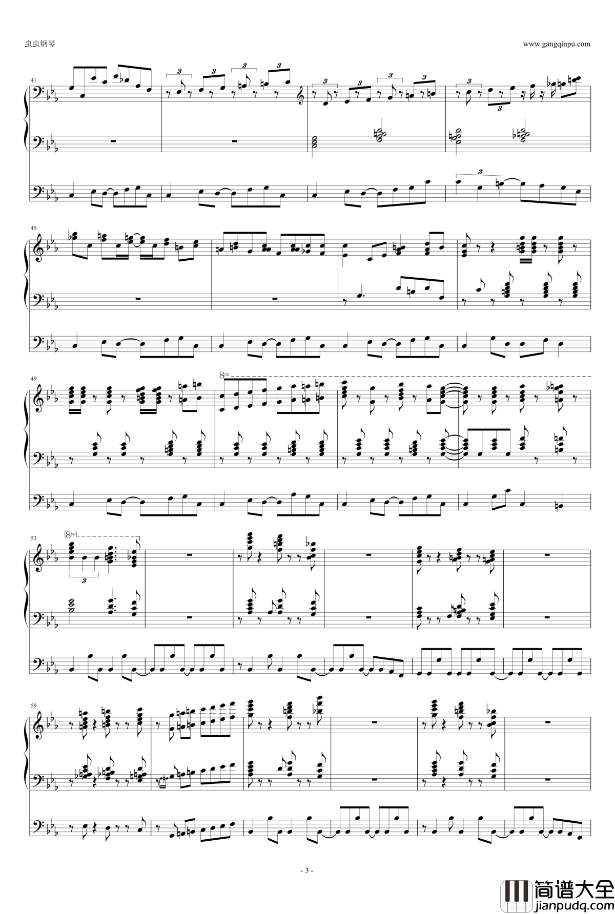 Pathétique_III钢琴谱_三行_Klazz_Brothers