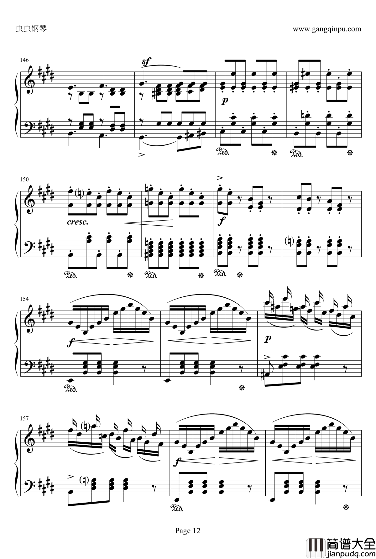 e小调随想回旋曲钢琴谱_门德尔松
