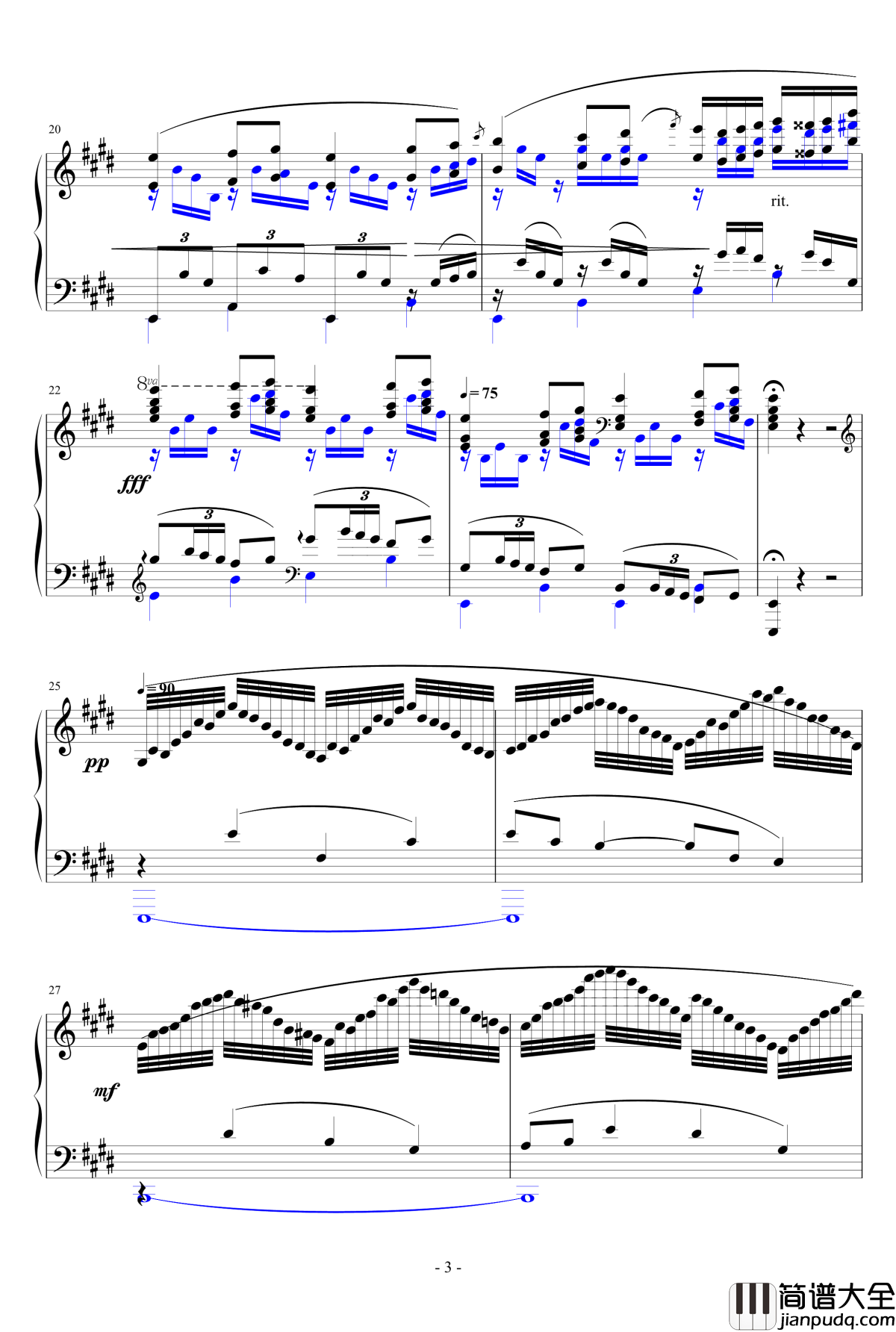 For_Debussy's_Fantasy钢琴谱_一个球