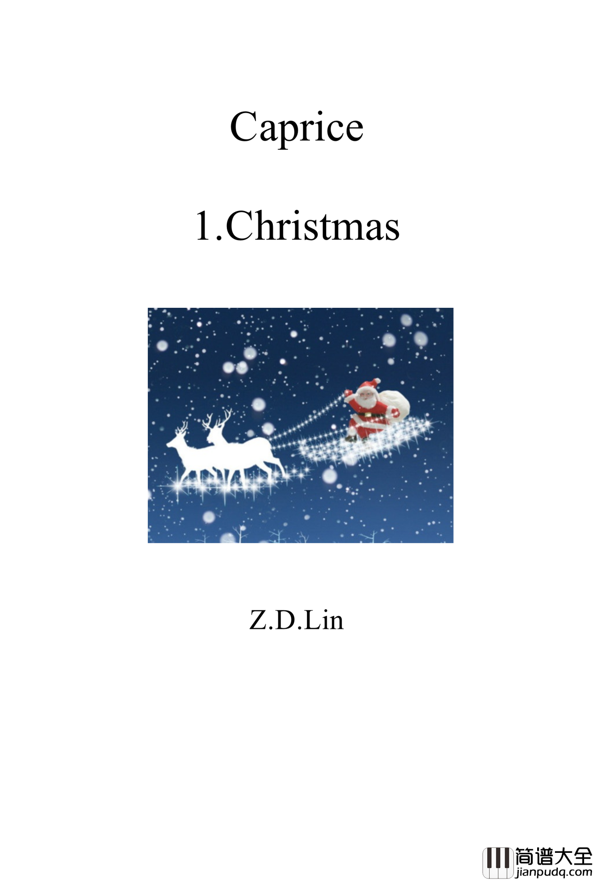 随想曲1.圣诞随想钢琴谱_zd20