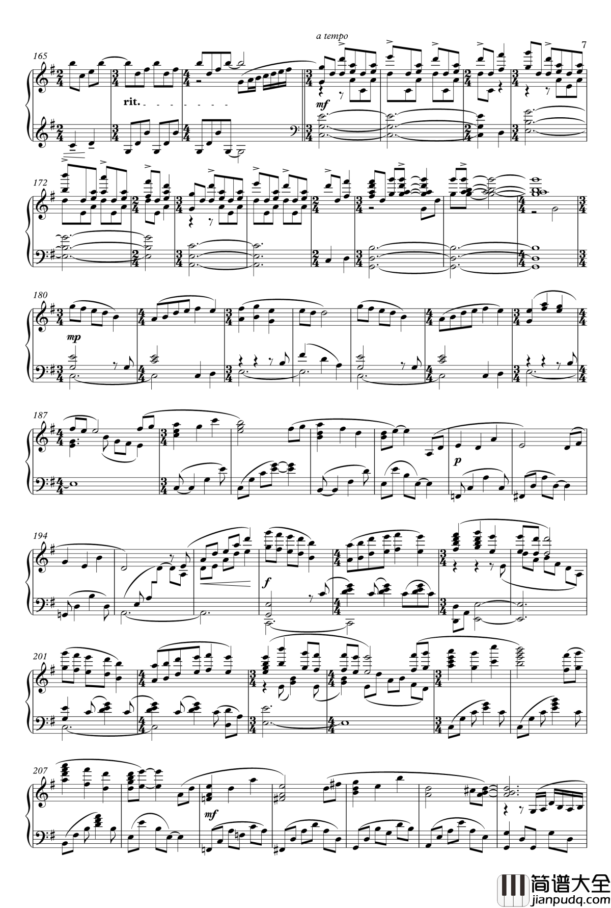 Key社经典曲目串烧钢琴谱_Animenz
