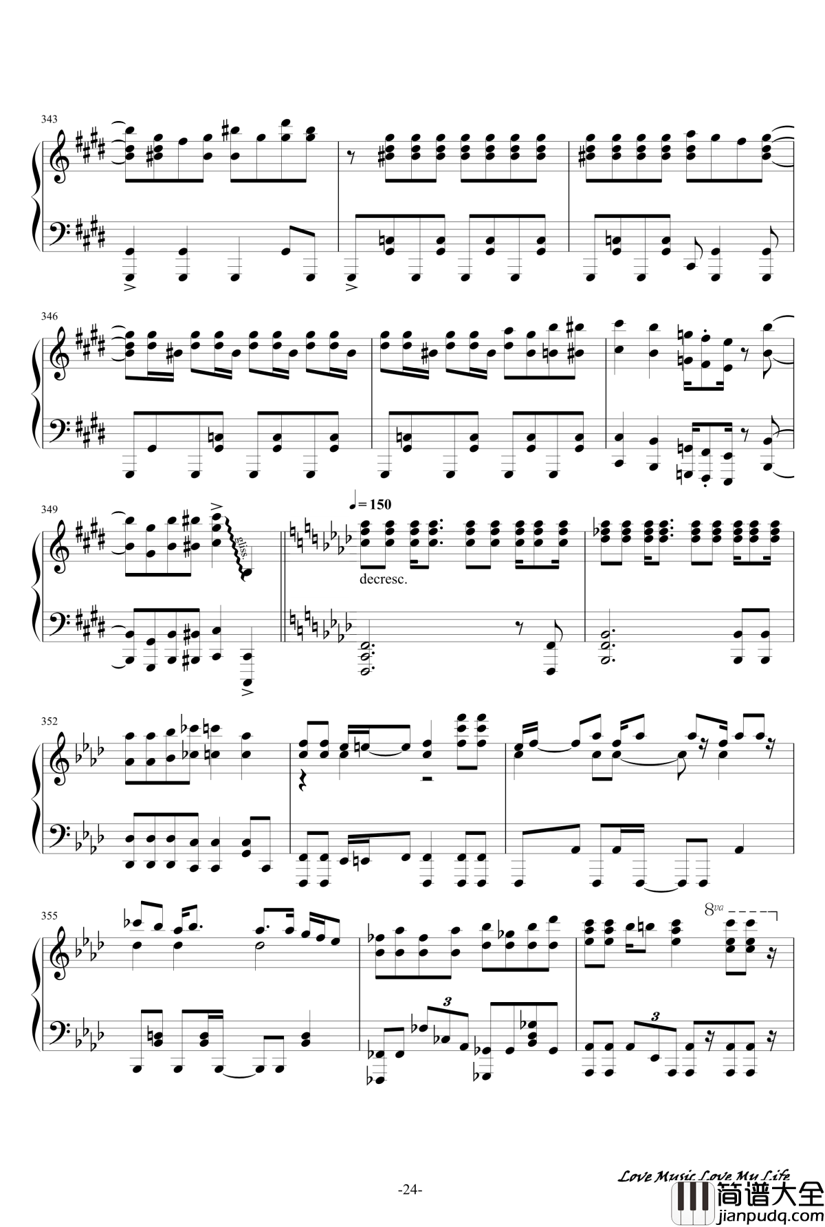 触手猴72首动漫名曲连弹钢琴谱_part_1