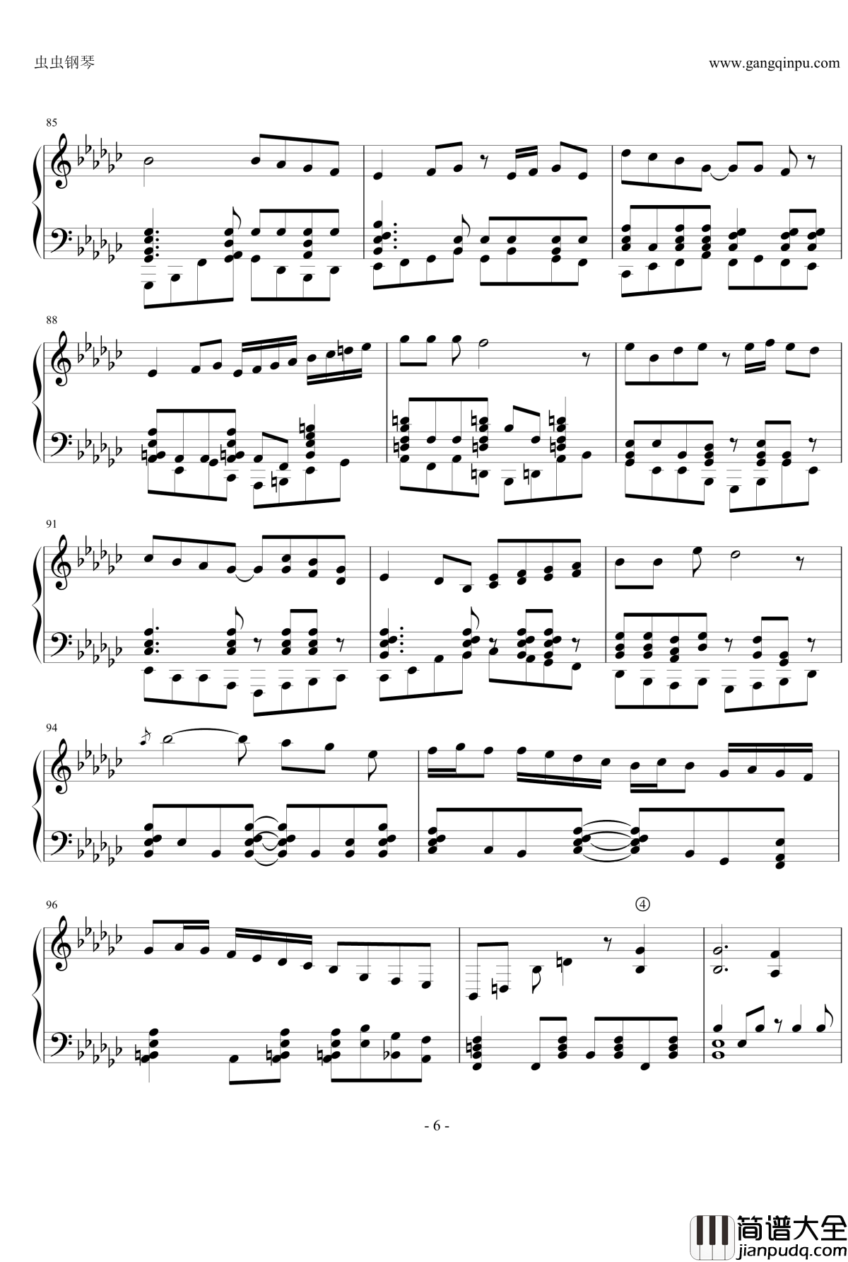 いばら钢琴谱_Piano_Ver._Yanaginagi