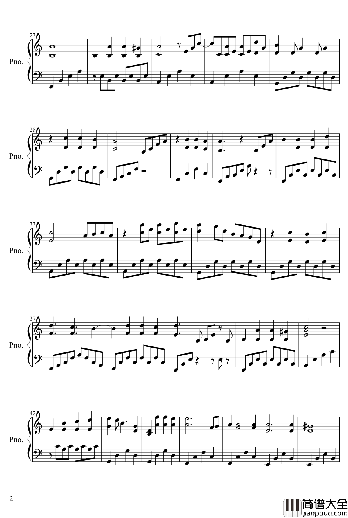 DTB_Gaiuden钢琴谱_Leaf_Of_Csardas_黑之契约者