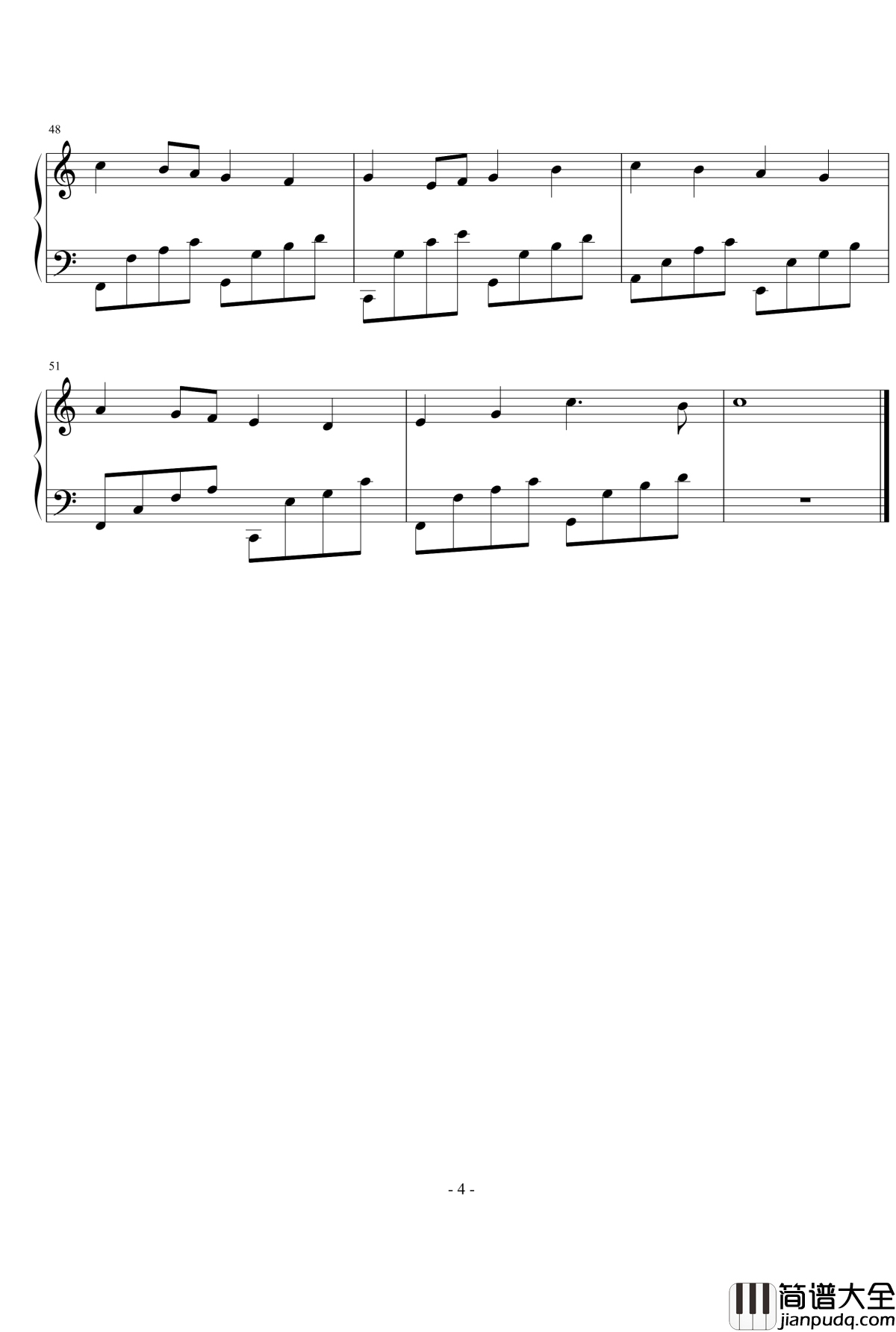 小夜曲钢琴谱_欧松