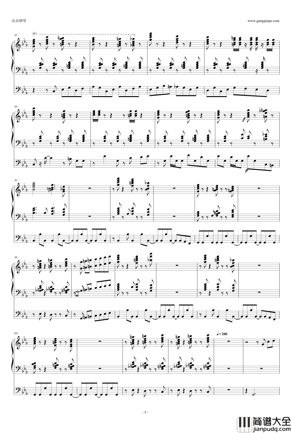 Pathétique_III钢琴谱_三行_Klazz_Brothers