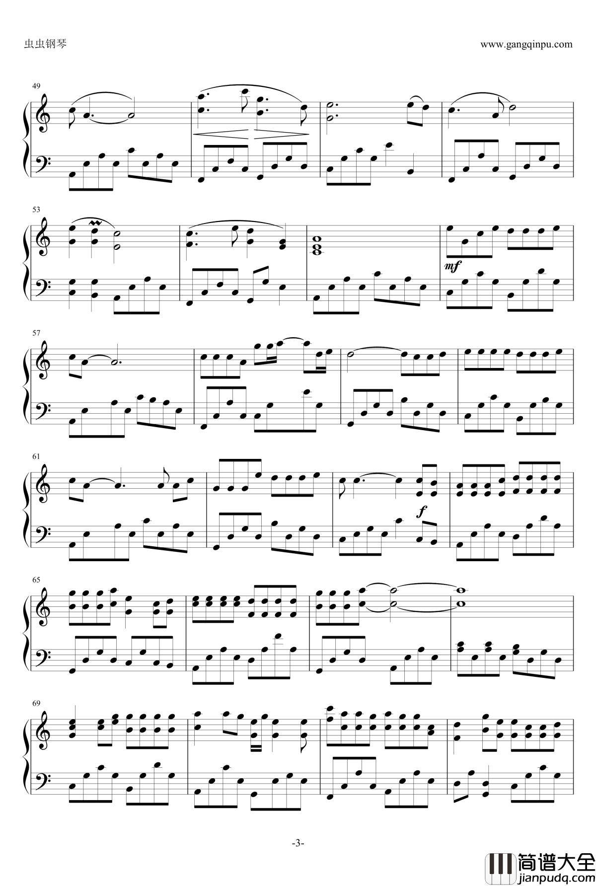 白狐钢琴谱_0.9版_陈瑞