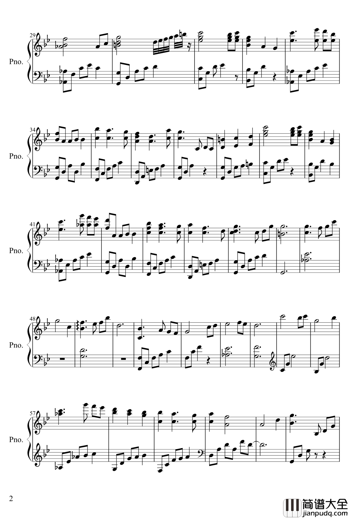 来自星星的你BGM4钢琴谱_past_love