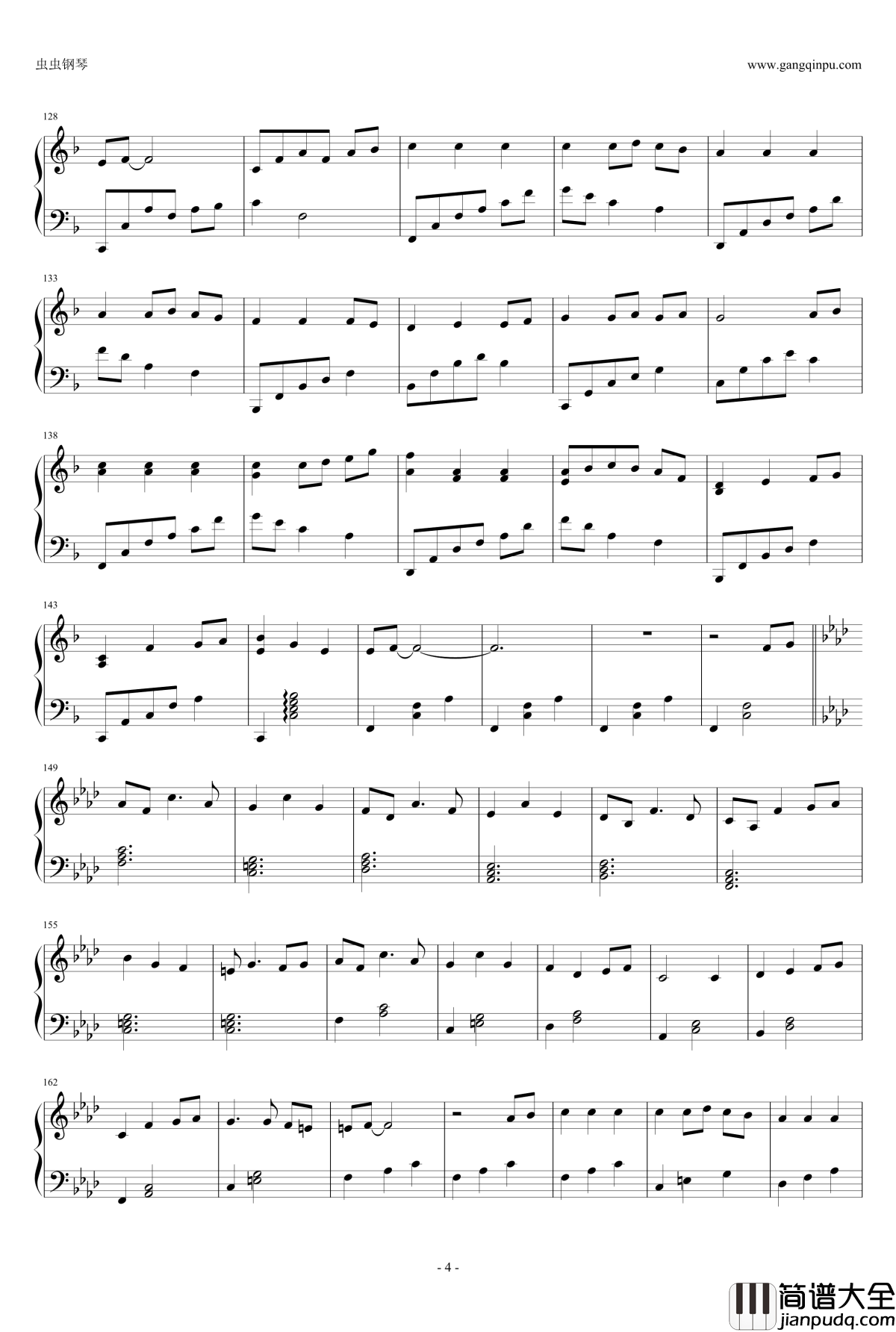 千与千寻主题变奏曲钢琴谱_久石让
