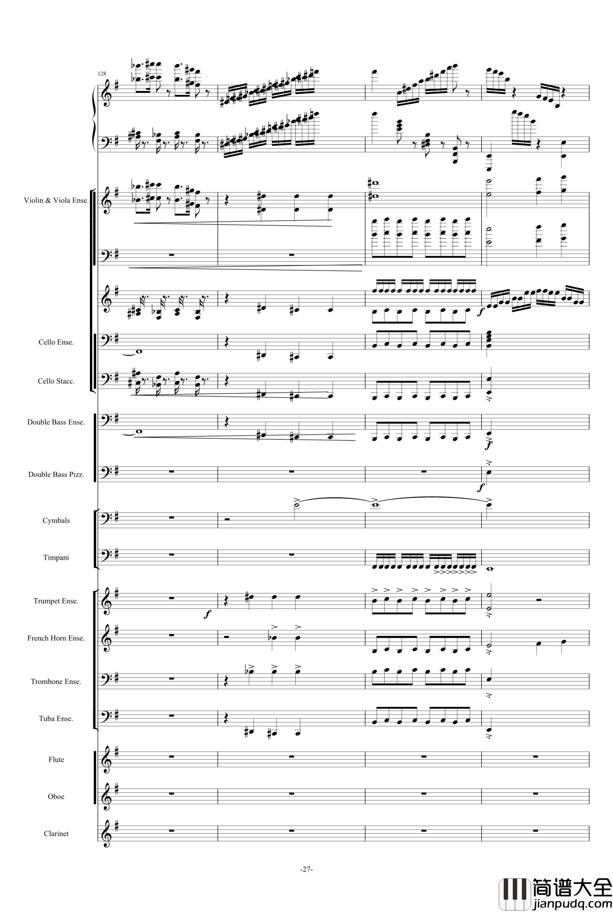 新世界协奏曲_总谱钢琴谱_马克西姆_Maksim·Mrvica