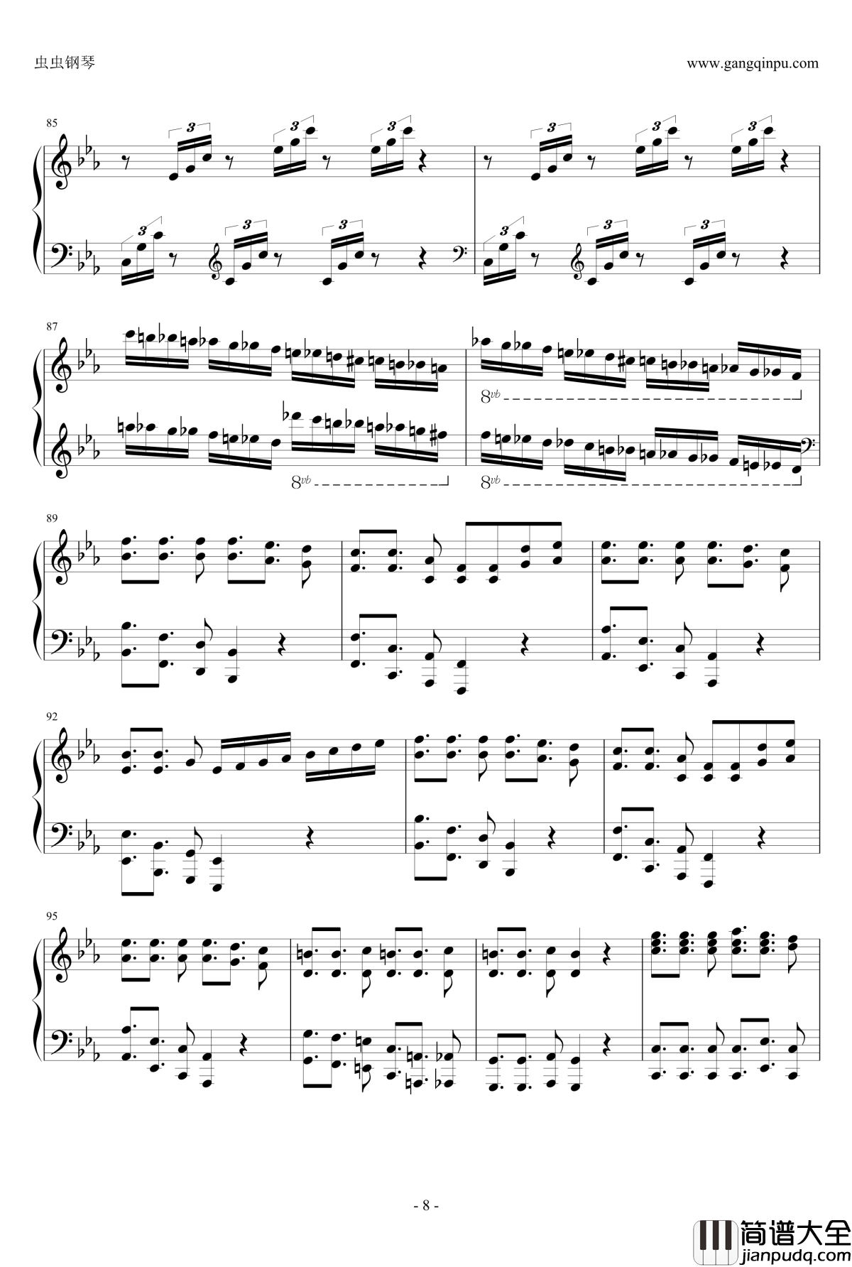 Samba_De_Roda钢琴谱_马克西姆_Maksim·Mrvica