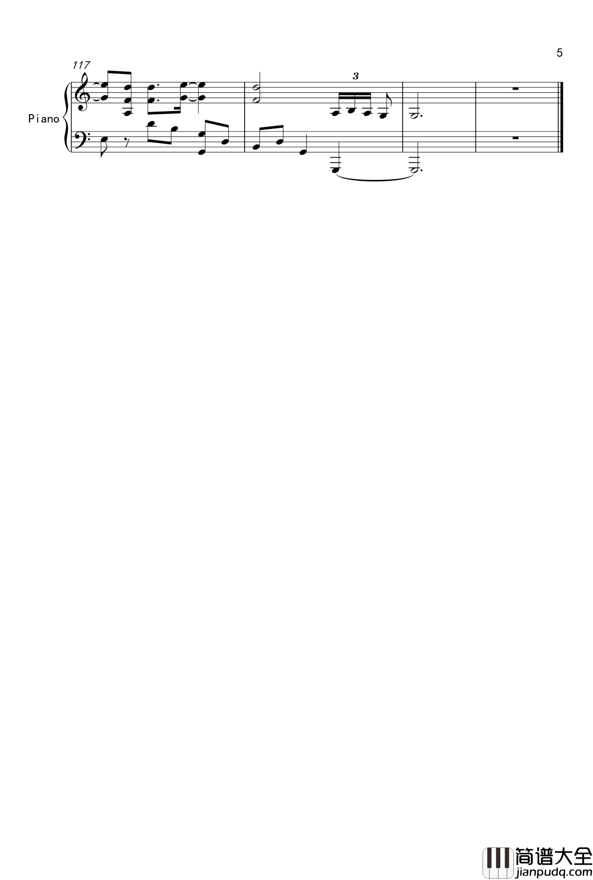 raised_bed钢琴谱_Rewrite静流线