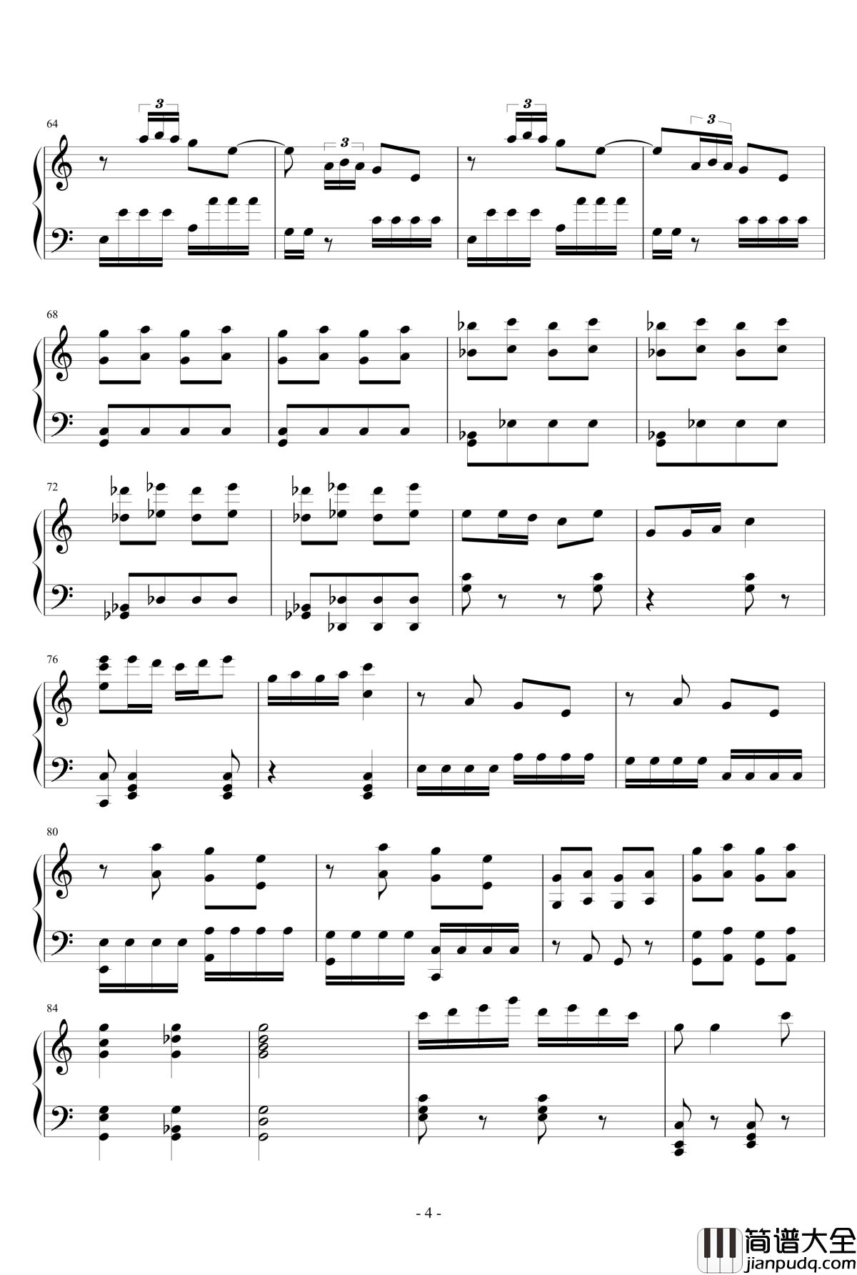 春节序曲钢琴谱_钢琴_x.i.杰