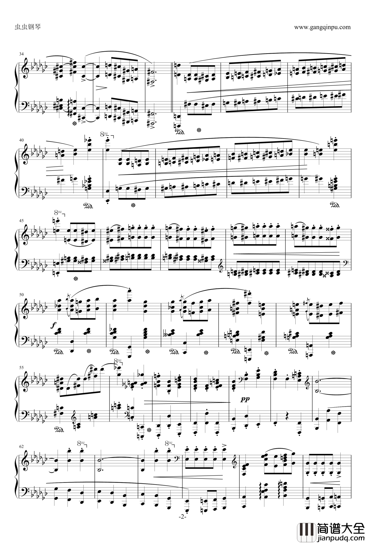降b小调奏鸣曲——第二乐章钢琴谱_肖邦_chopin
