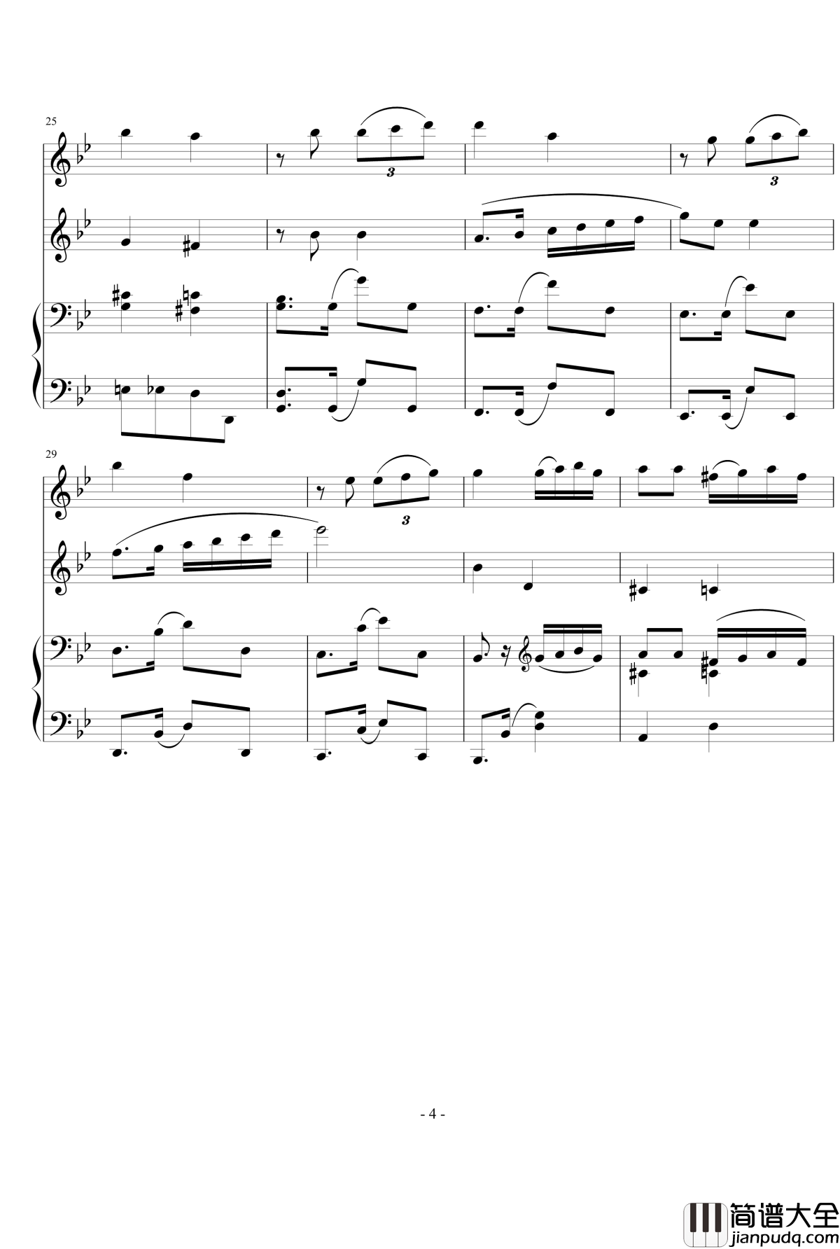 只差一步钢琴谱_世界名曲