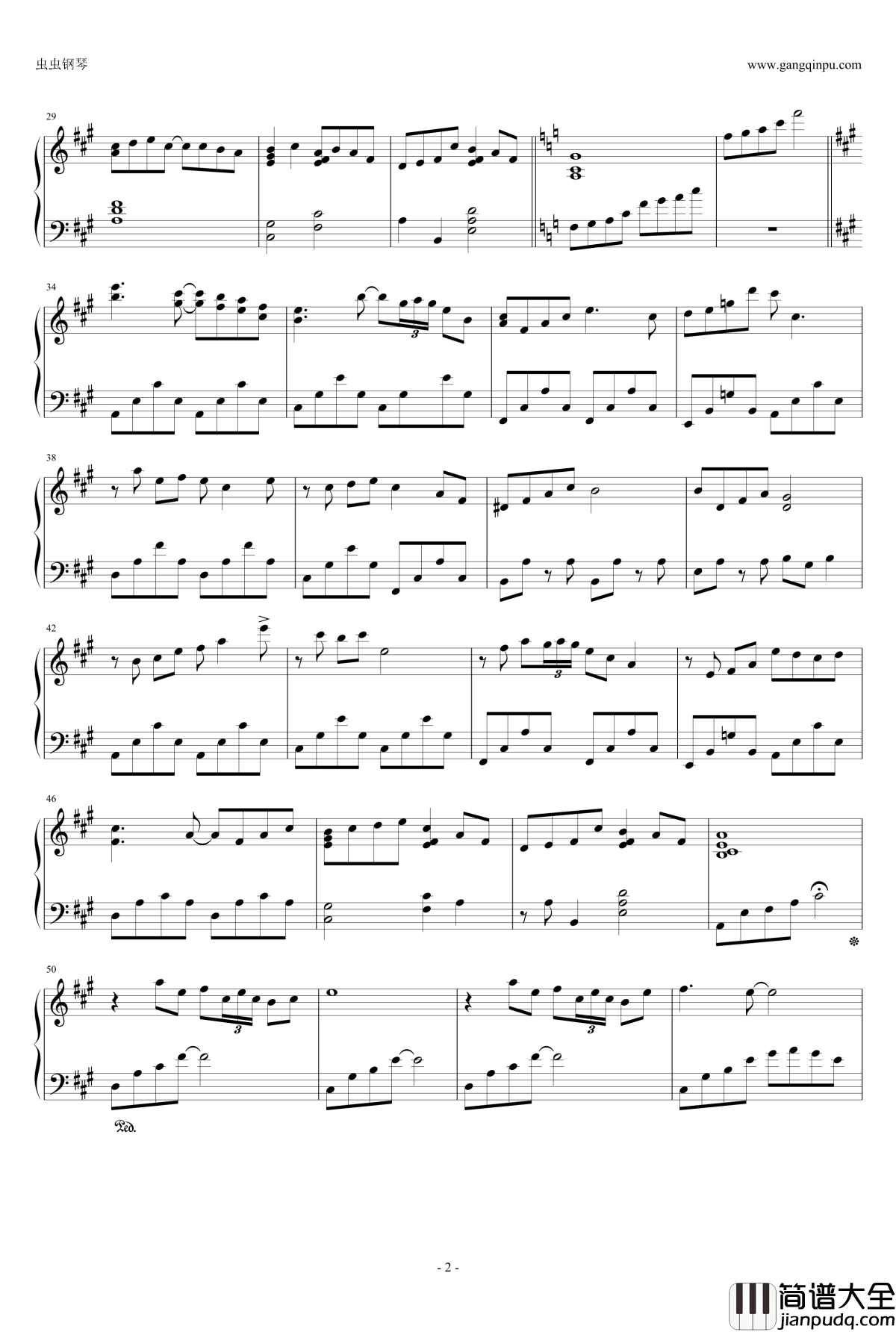 Verdurous_Mountains钢琴谱_渡边雅二