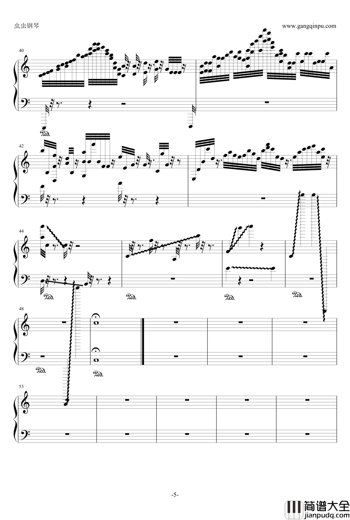 白键之舞钢琴谱_老涂练习曲2_老涂