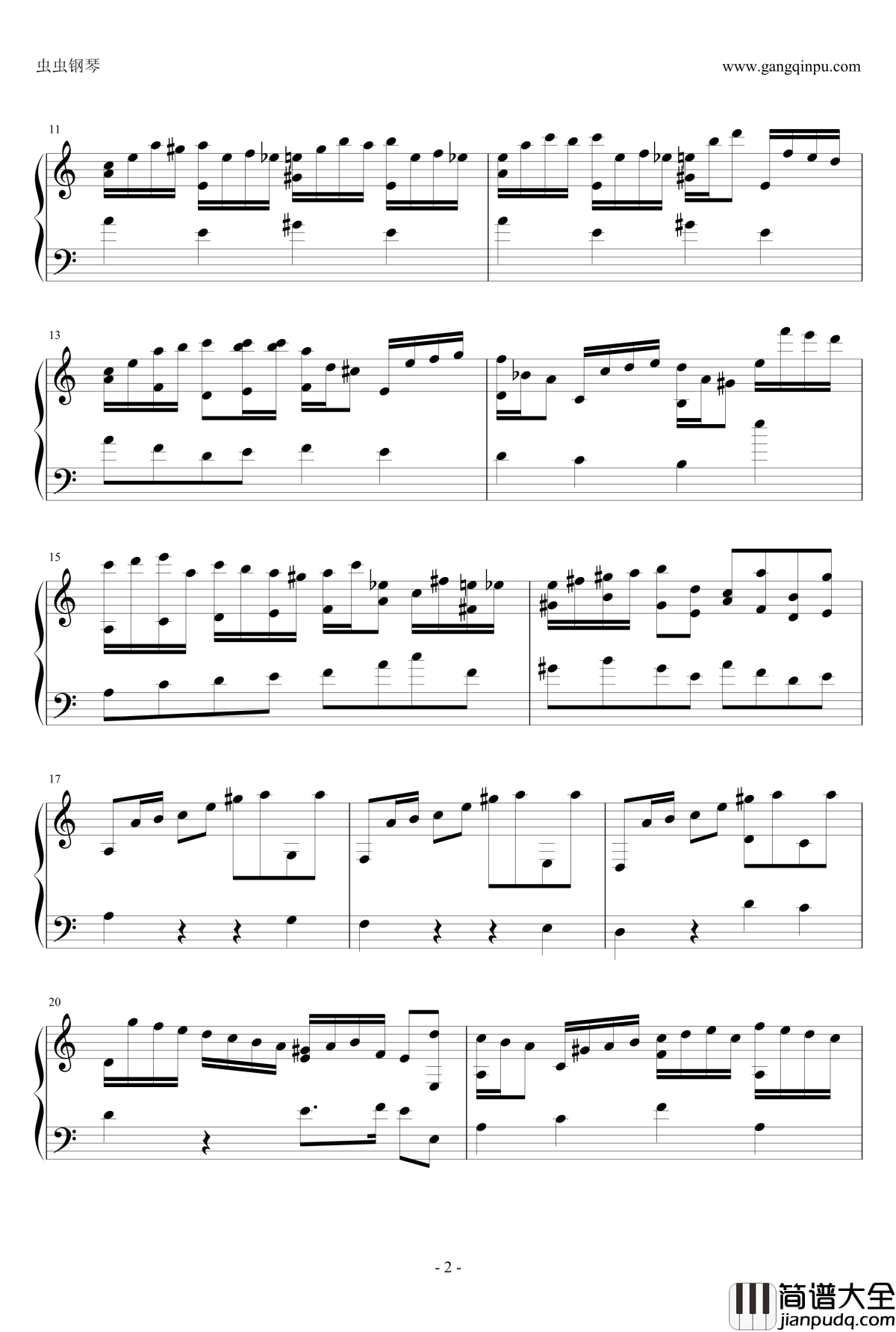 suite_de_Bach钢琴谱_J.S.巴赫