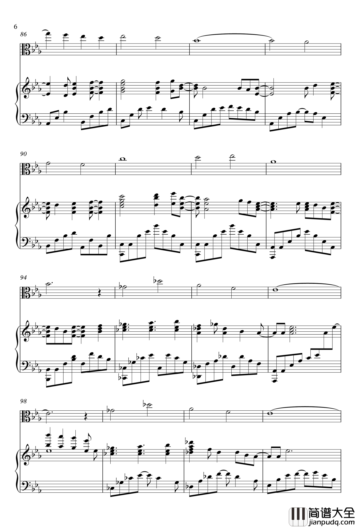 Brave_Song钢琴谱_Angel_Beats!_ED_Animenz_piano_+_viola