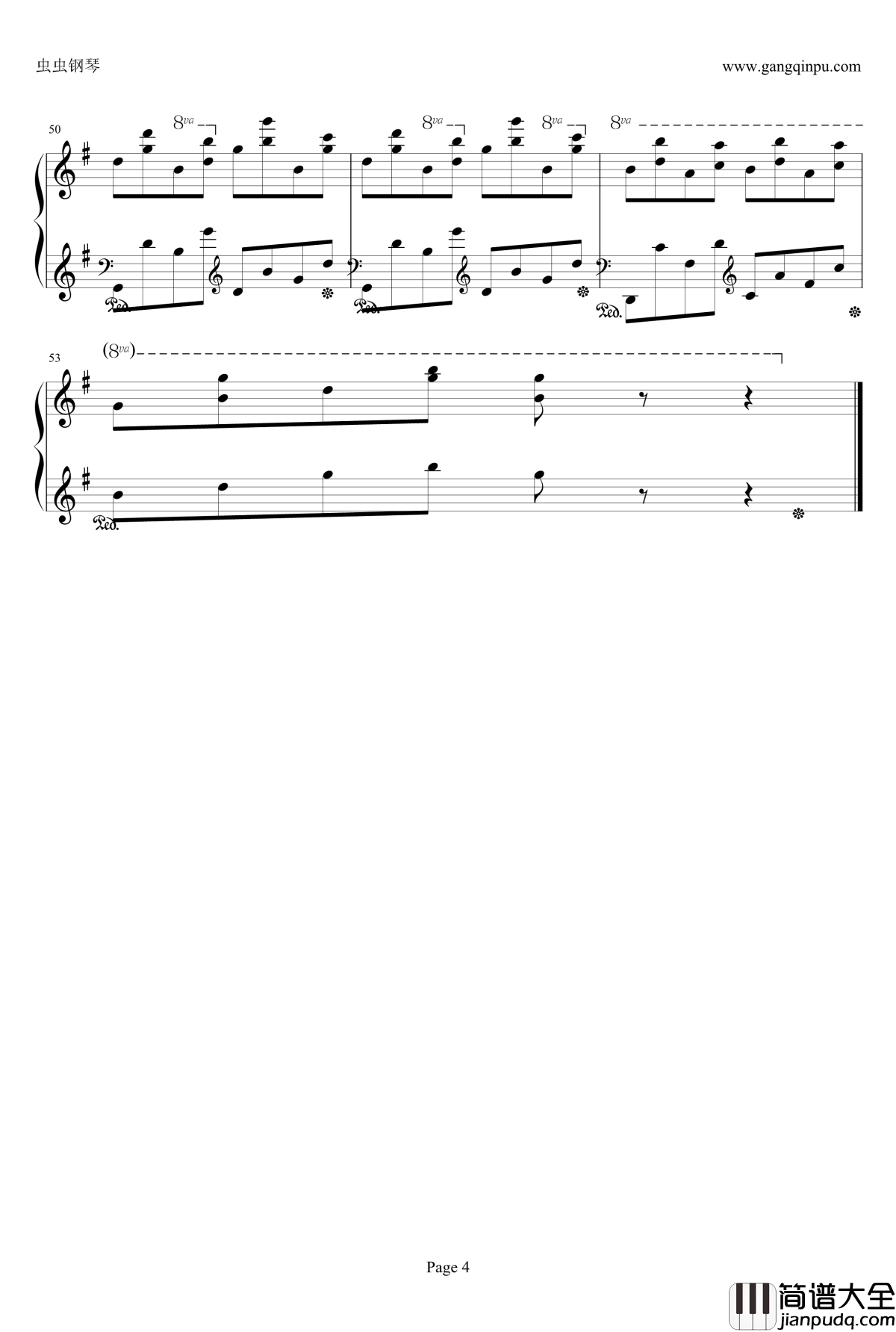 花仙子练习曲钢琴谱_花仙子