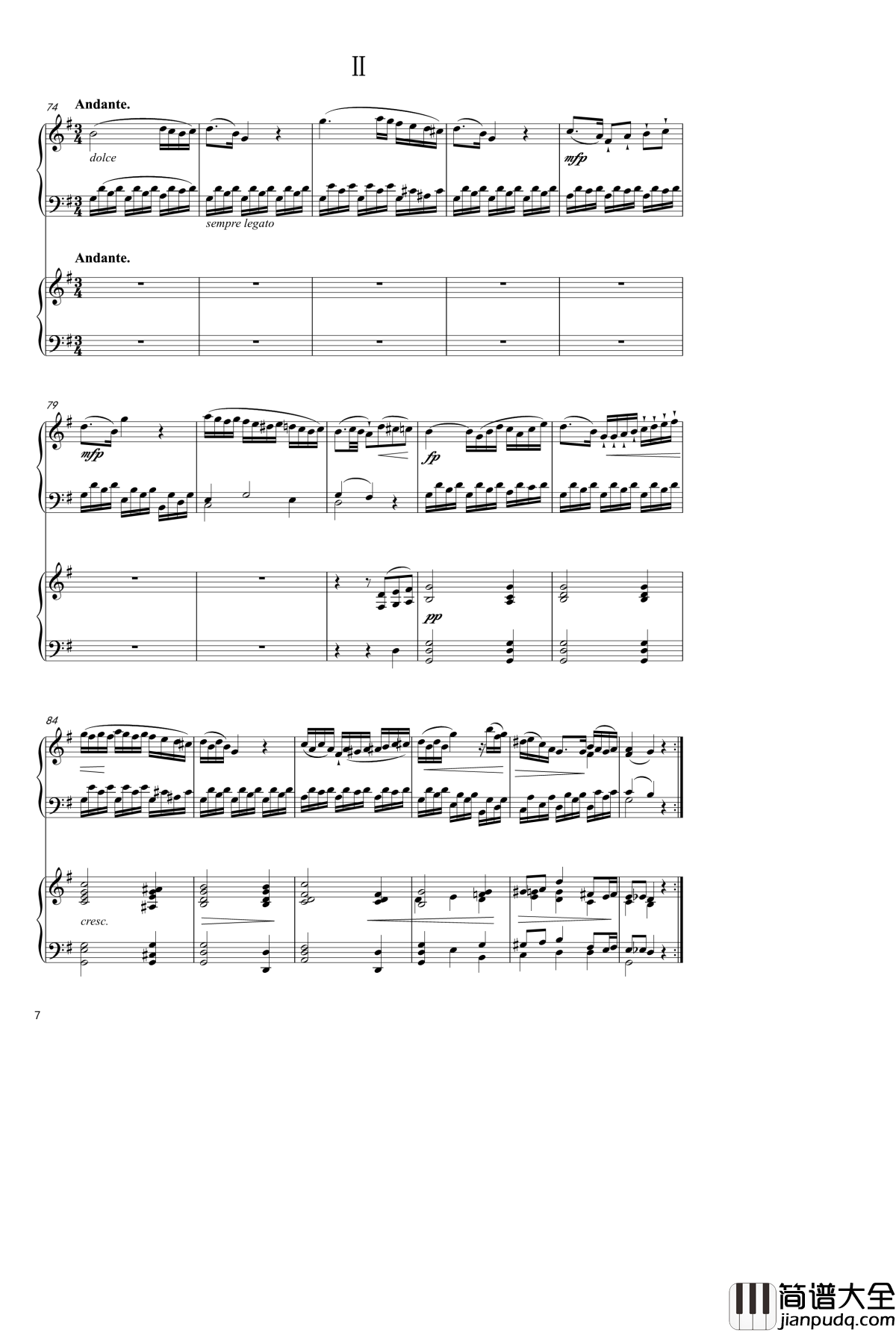 Sonata_In_C_Major,_K_545钢琴谱_双钢琴_莫扎特