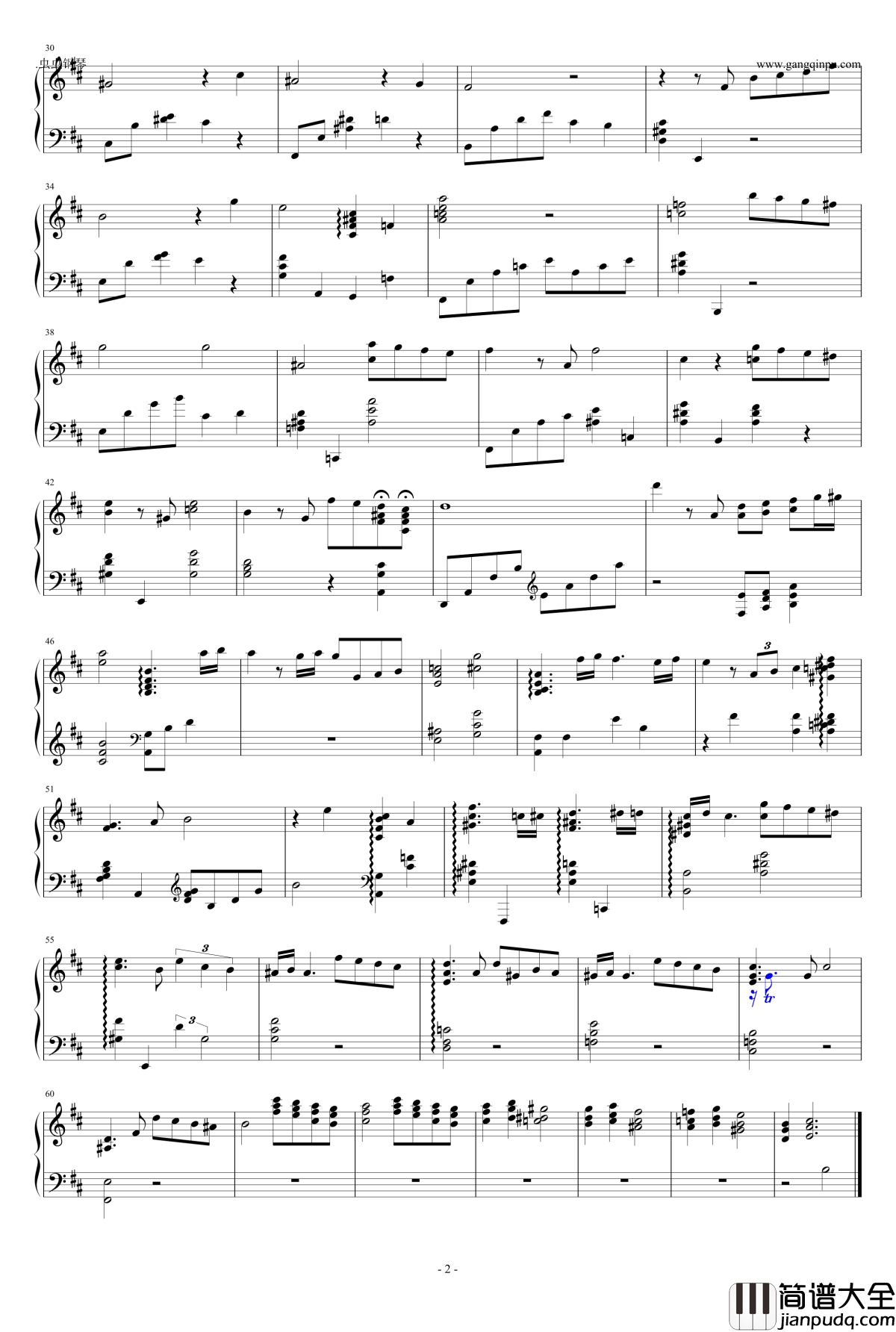 The_shadow_of_your_smile钢琴谱_独奏_New_York_Trio