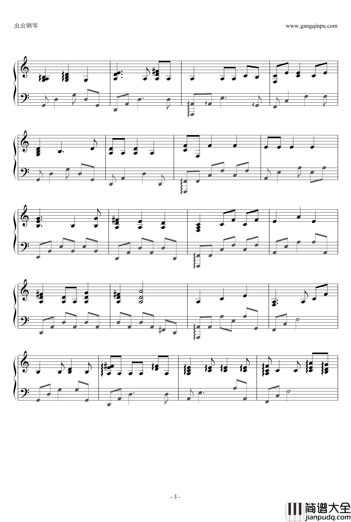 无惧此夜钢琴谱_Fear_not_this_Night_Jeremy_Soule