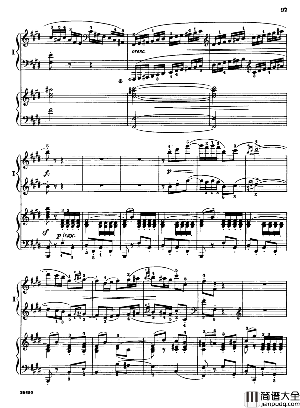 肖邦第一钢琴协奏曲钢琴谱_肖邦