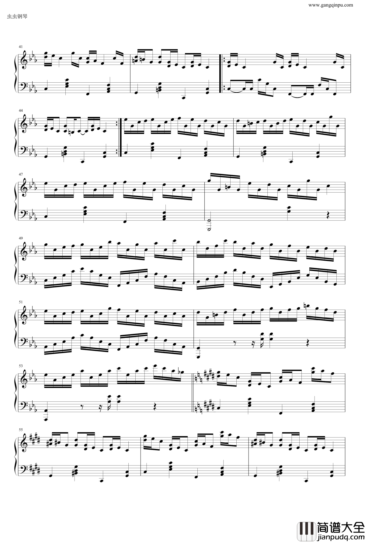 克罗地亚狂想曲钢琴谱_做了优化的纯正版_马克西姆_Maksim·Mrvica
