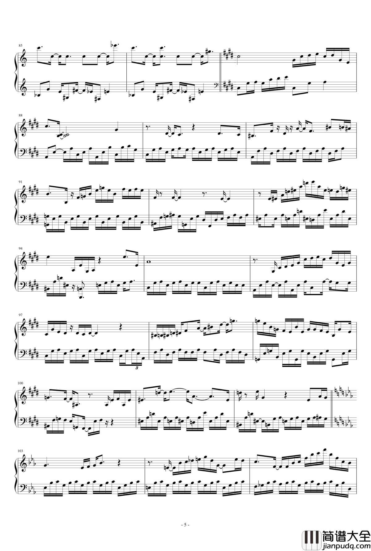 Impromptu钢琴谱_Eldar_Djangirov