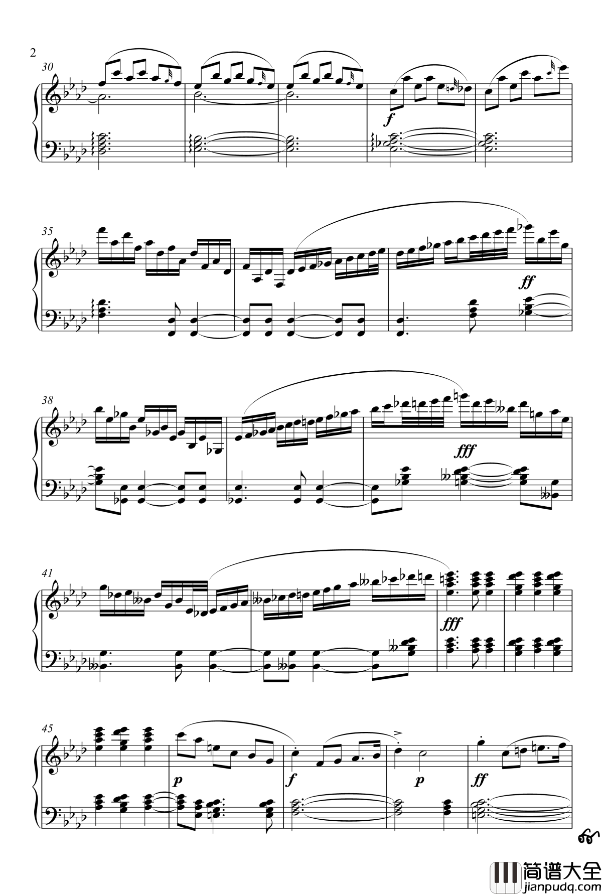 f小调小步舞曲钢琴谱_作废_张三刀
