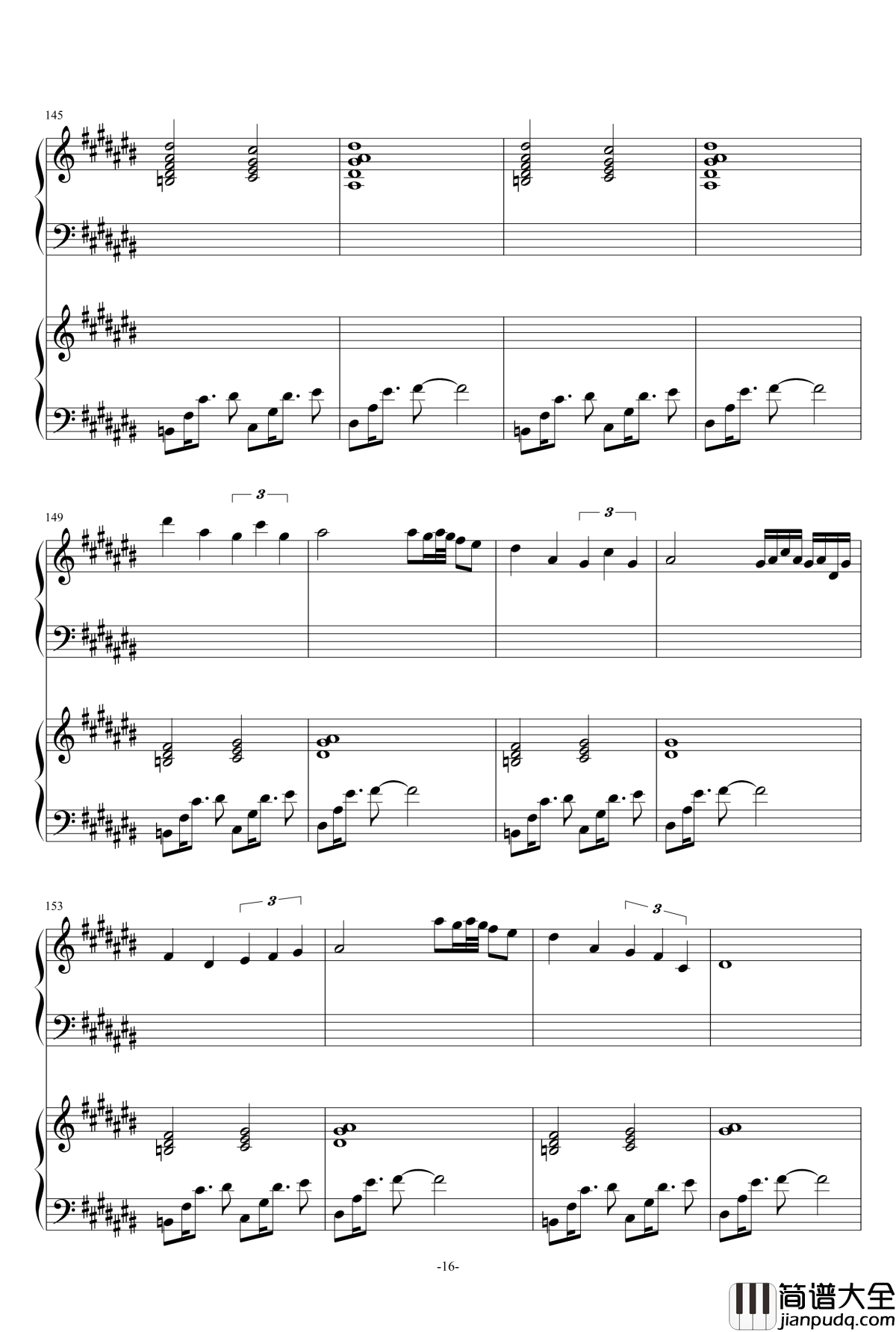 2135号组曲连弹钢琴谱_as2134