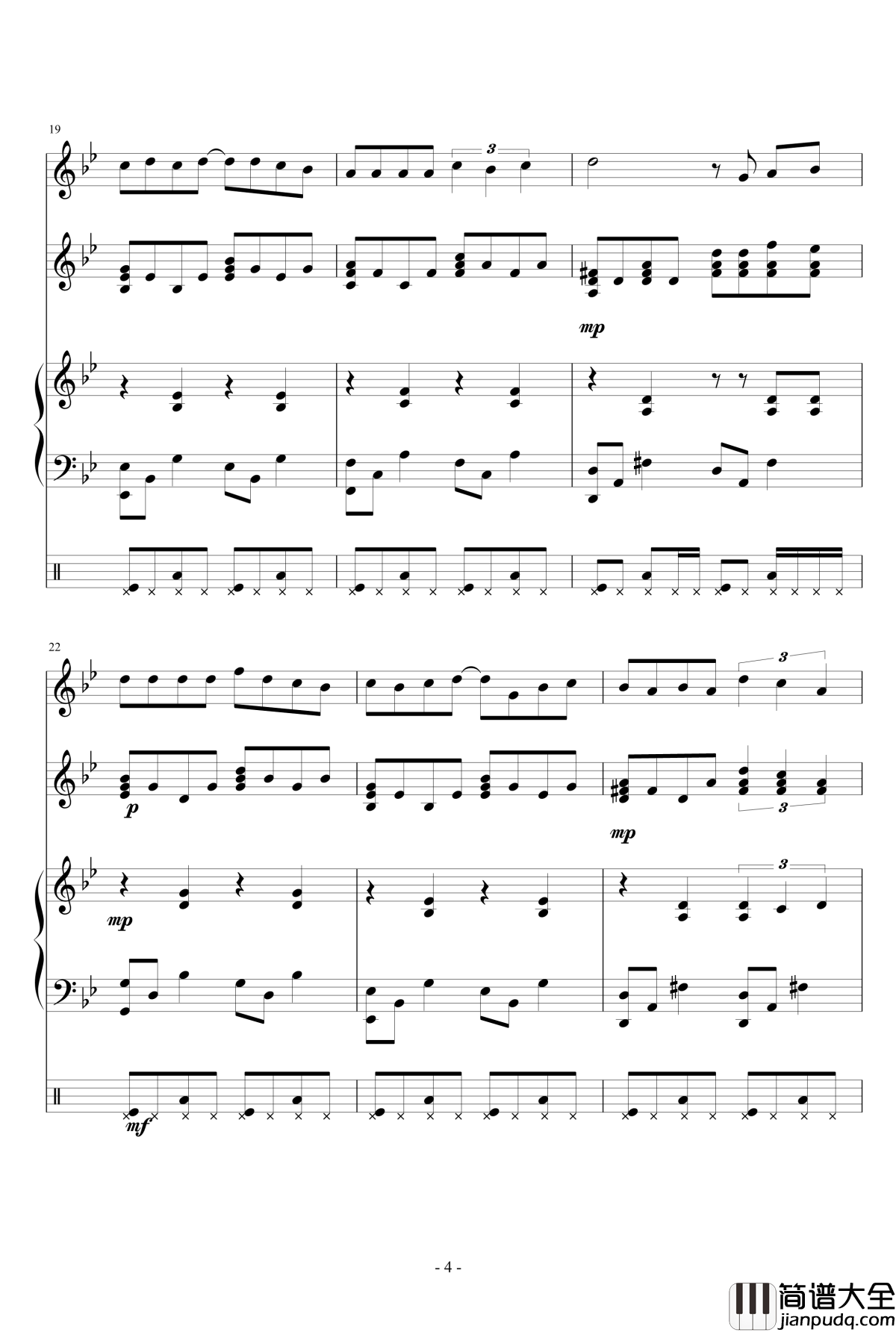 Wanderer钢琴谱_狂音§