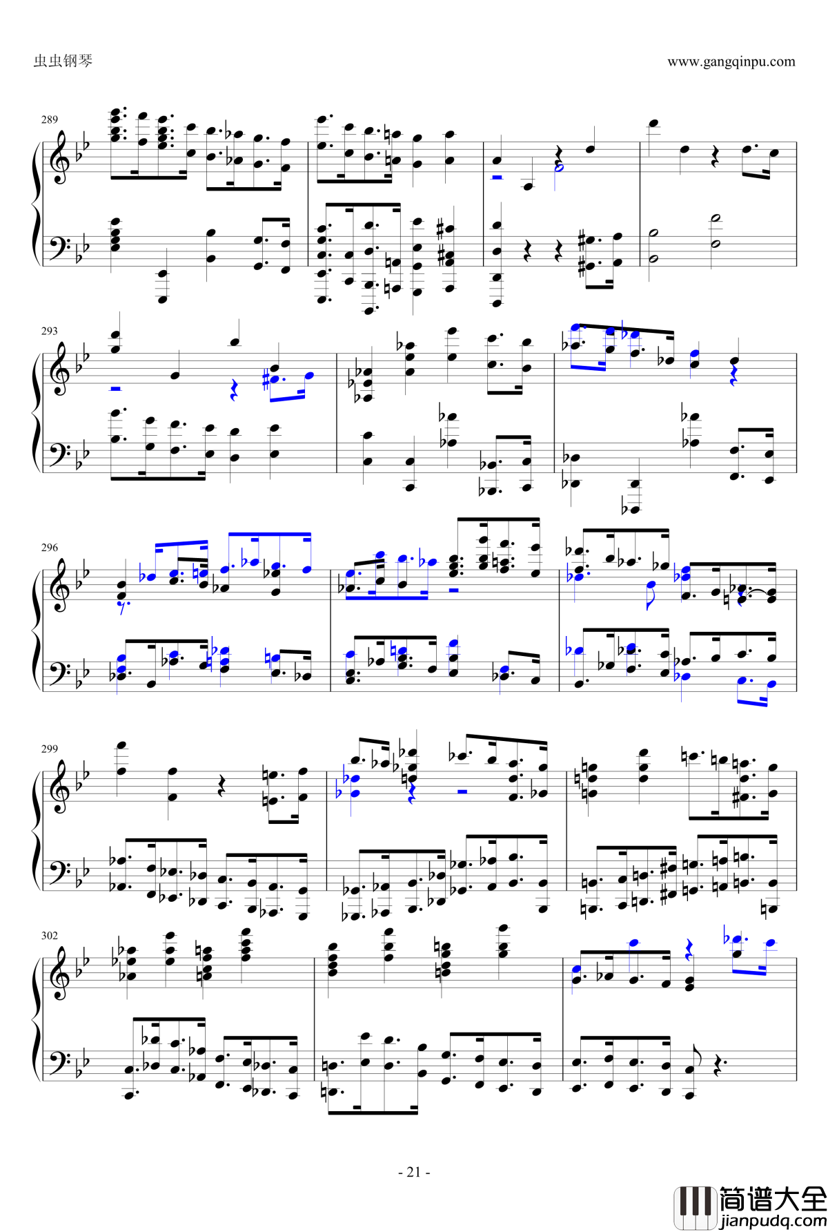 布鲁克纳第五交响曲第四乐章钢琴谱_钢琴独奏版