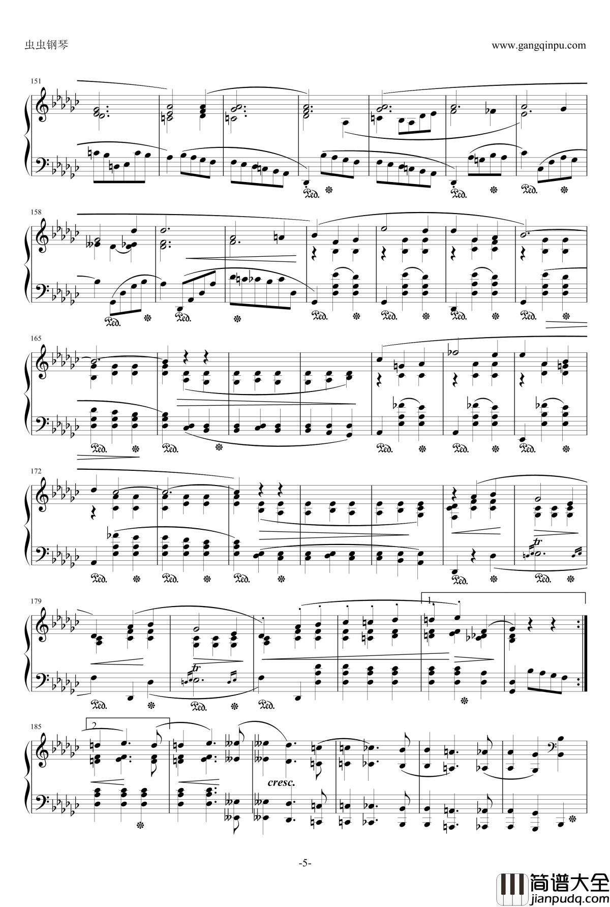 降b小调奏鸣曲——第二乐章钢琴谱_肖邦_chopin