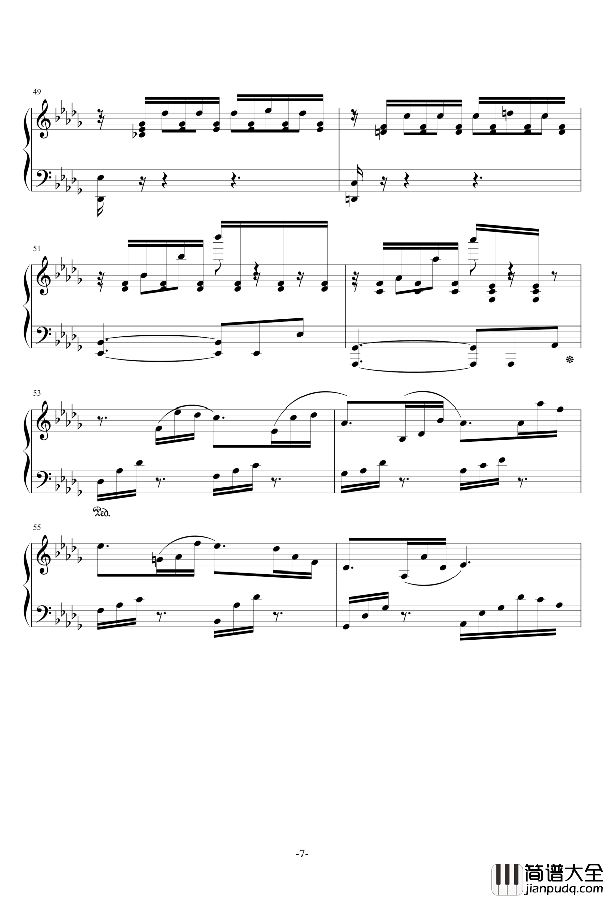 风起的秋钢琴谱_夜曲_AlfredAria