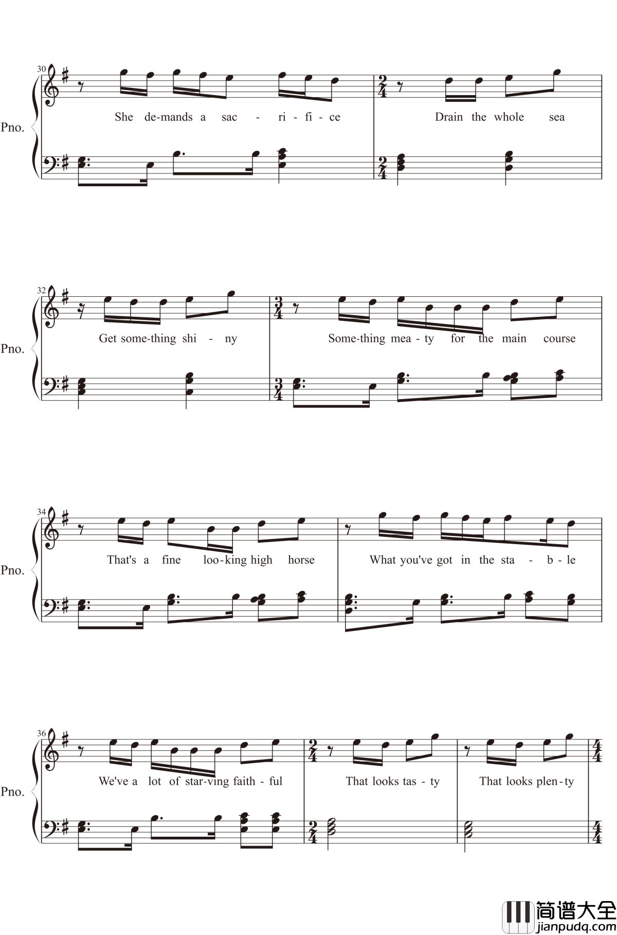 Take_Me_to_Church钢琴谱_Hozier_Good_god,_let_me_give_you_my_life