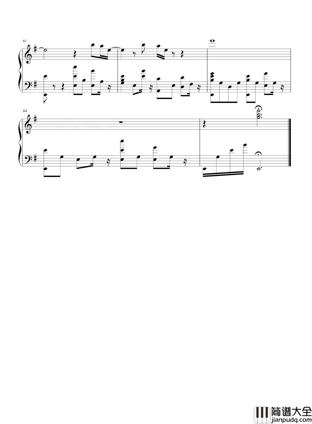 一半钢琴谱_梁洁_网络剧双世宠妃2插曲