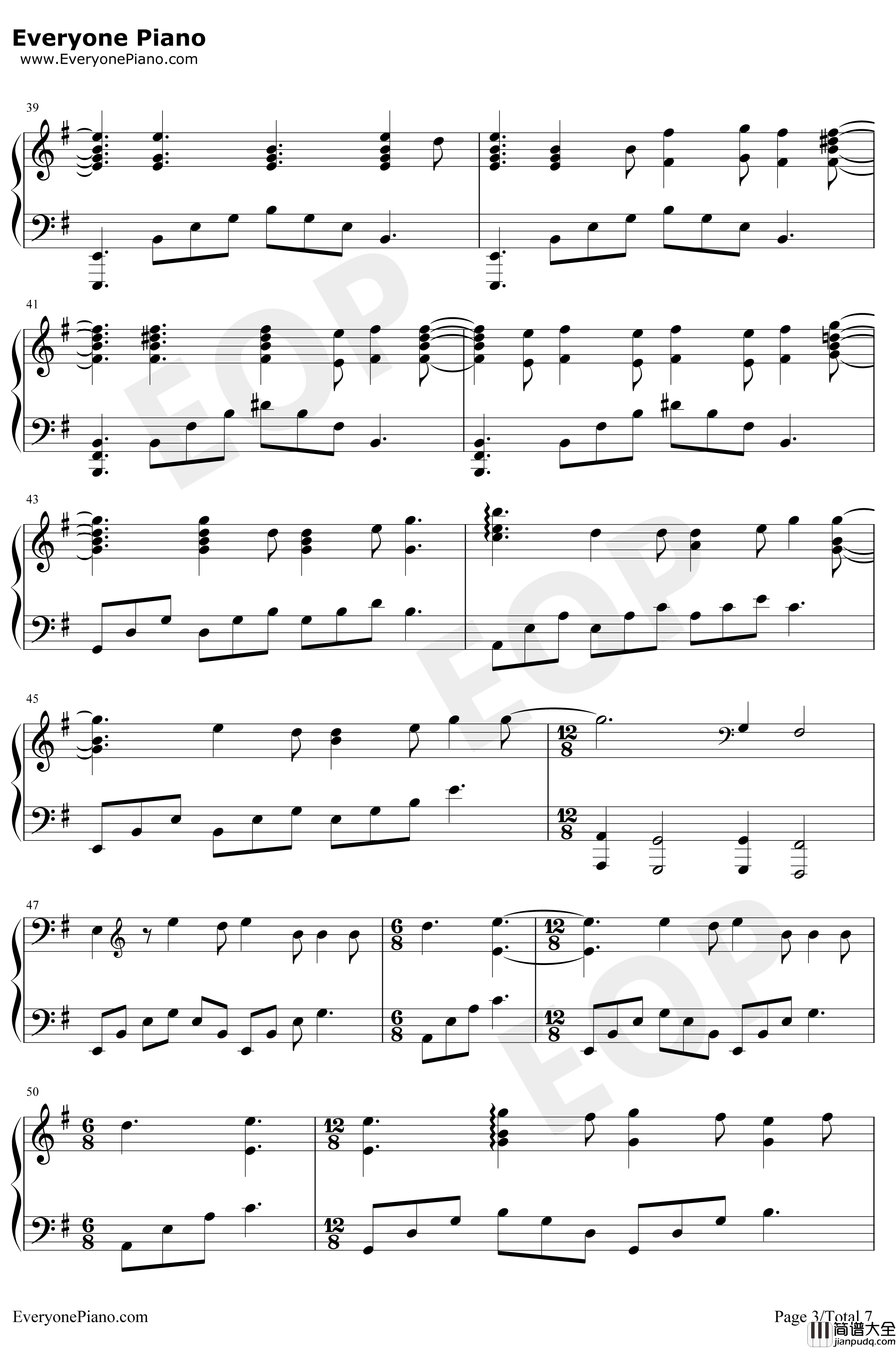 Shape_of_You钢琴谱_EdSheeran_演奏版