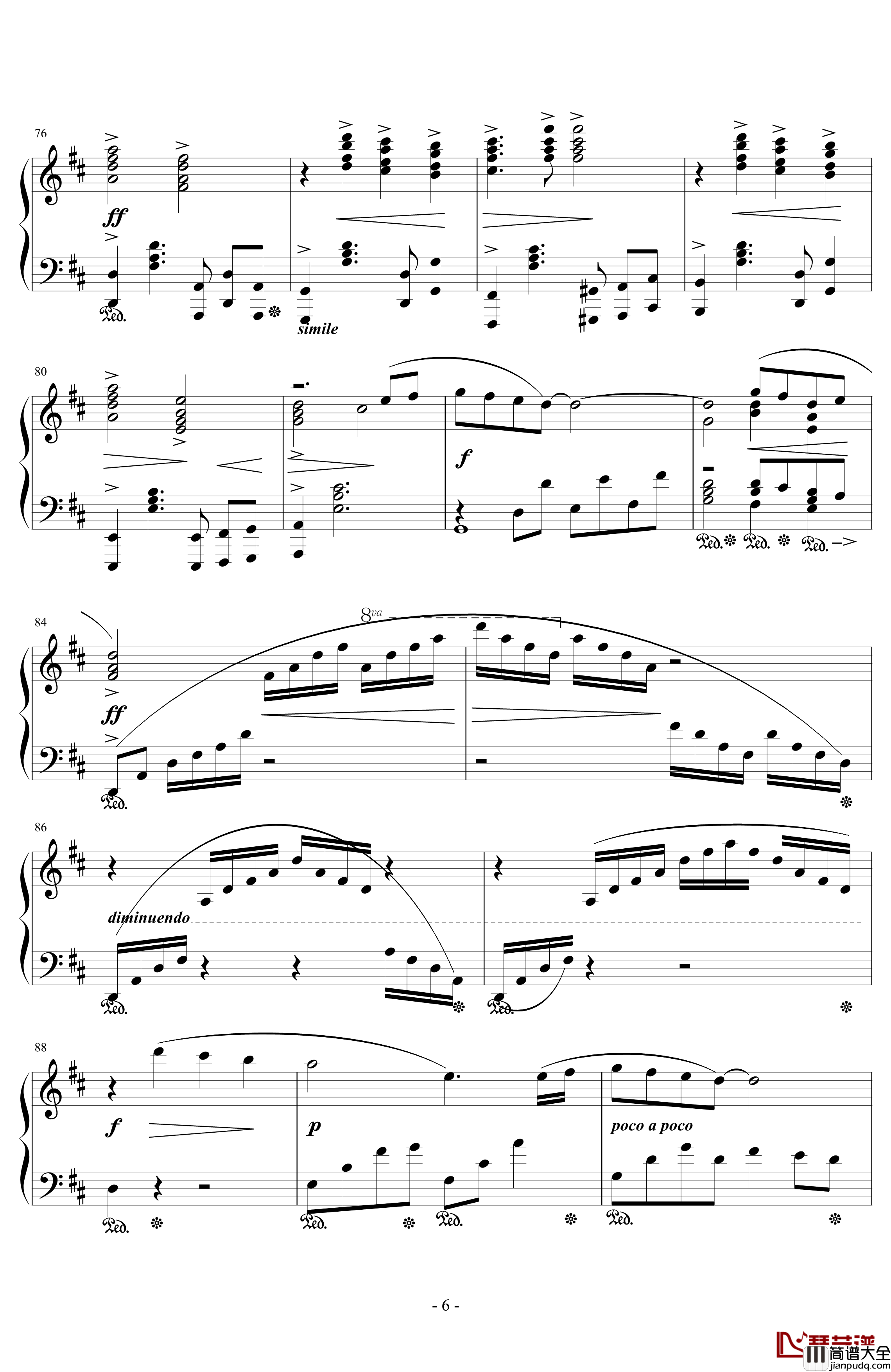 Aerith's_Theme钢琴谱_浜口史郎