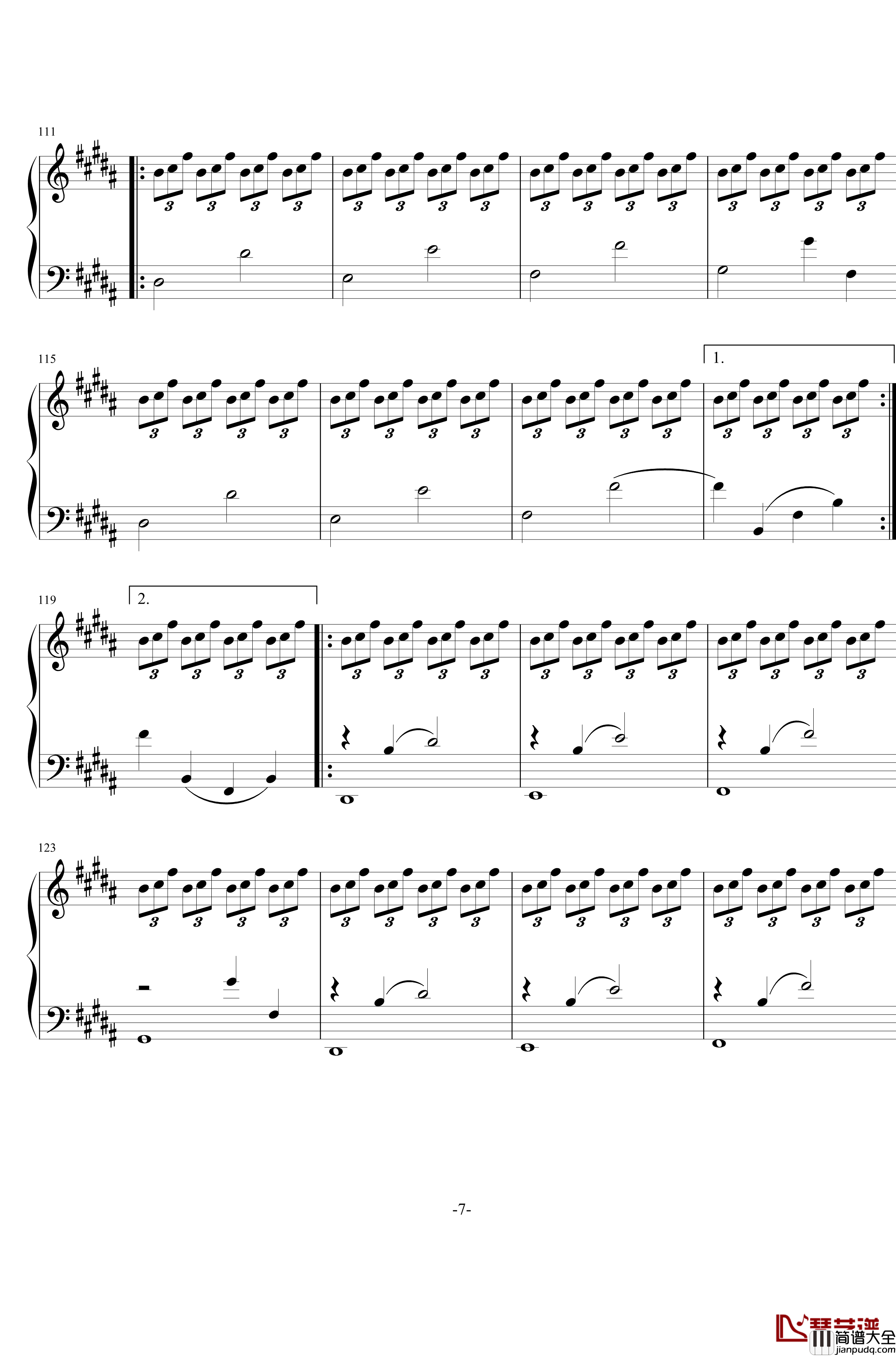 你的名字插曲钢琴谱__スパークル__RADWIMPS