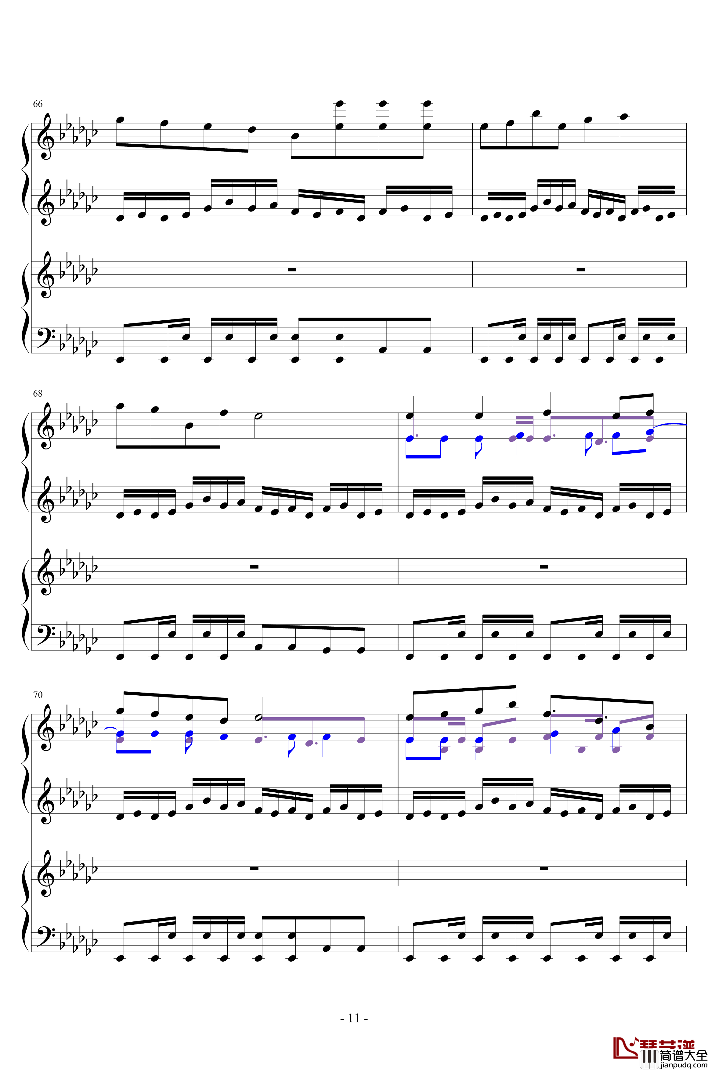 Bad_apple!!×东方角色组曲钢琴谱_Piano.ver_东方project